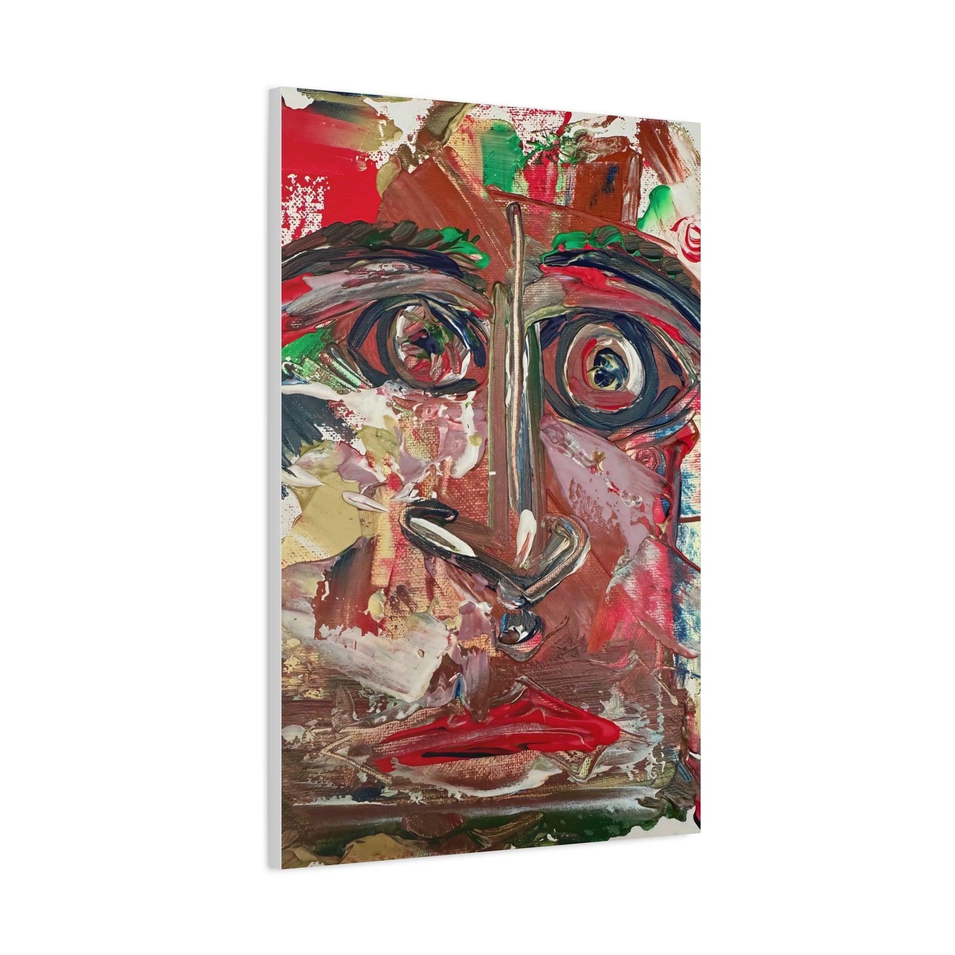 Angry Eyes Painting No.305 - Portrait Expressionism- Canvas Print - Katya Montes Art