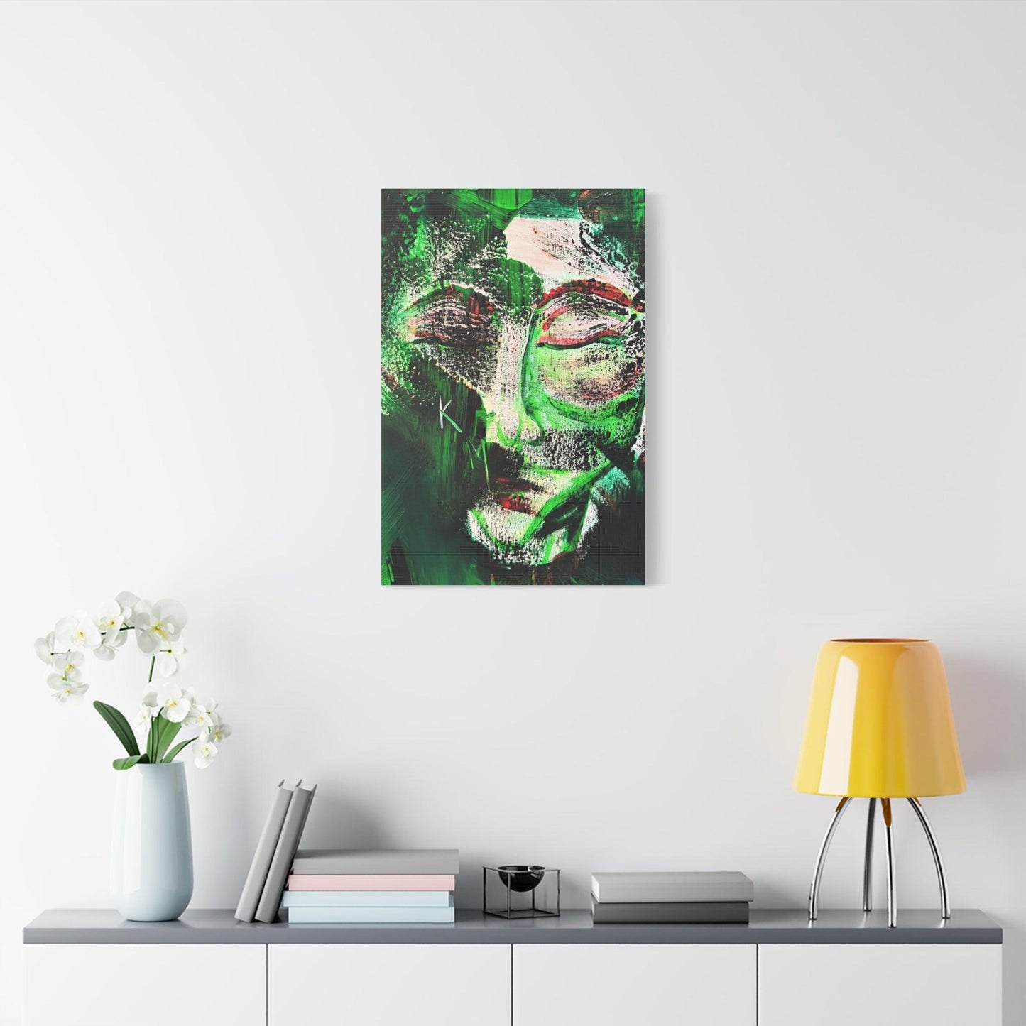 Canvas Print - Portrait Expressionism Painting by Katya Montes - Katya Montes Art