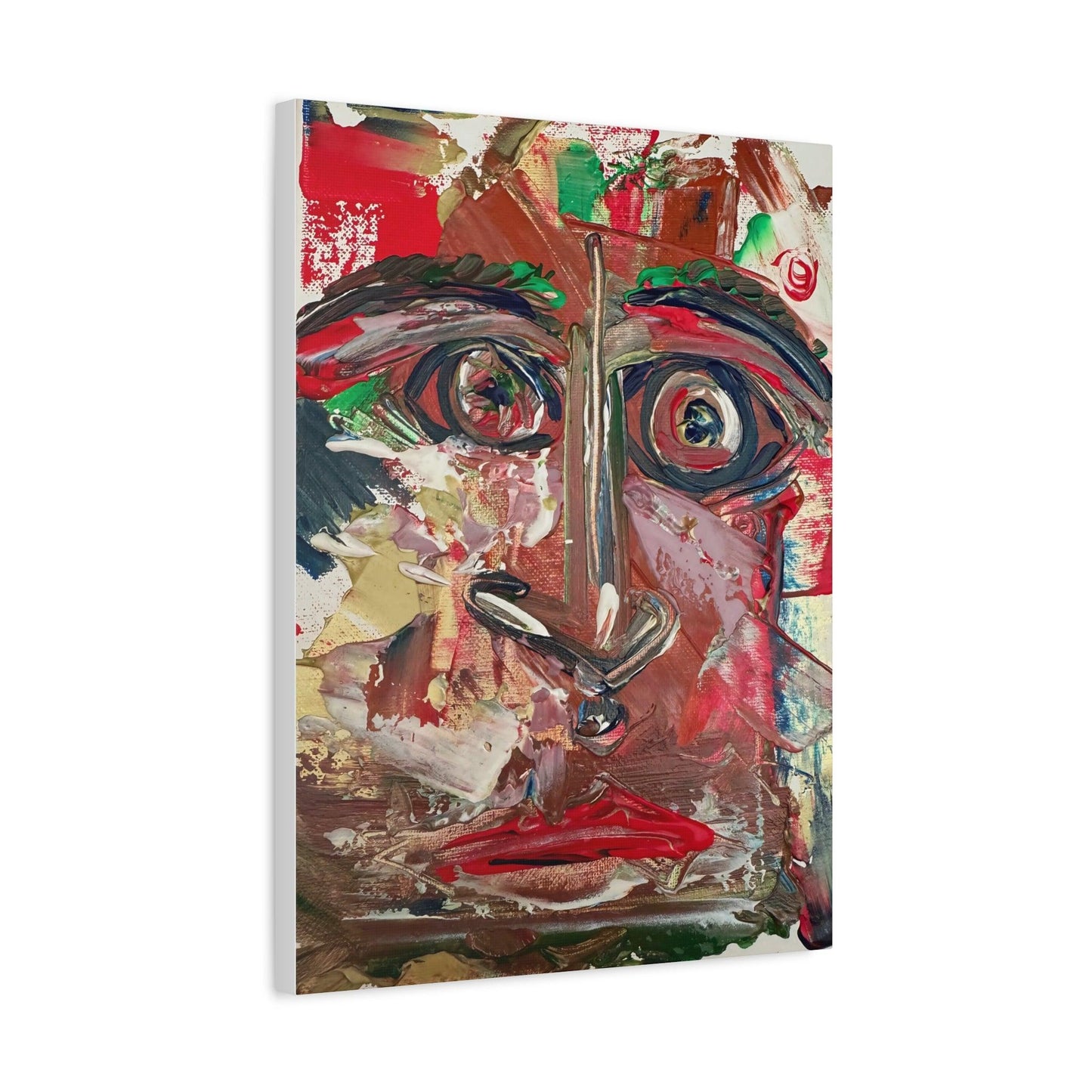 Angry Eyes Painting No.305 - Portrait Expressionism- Canvas Print - Katya Montes Art