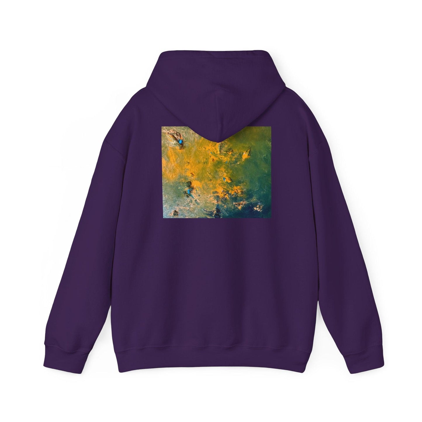 Abstract Painting Hooded Sweatshirt by Katya Montes - Katya Montes Art