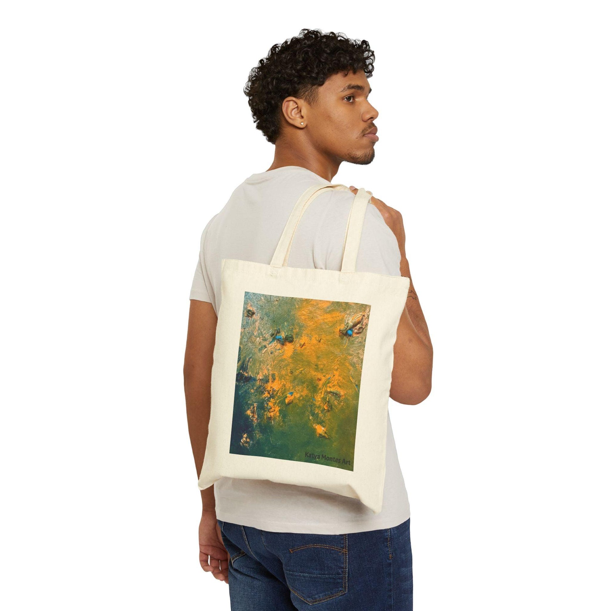 Abstract Canvas Tote Bag by Katya Montes - Katya Montes Art