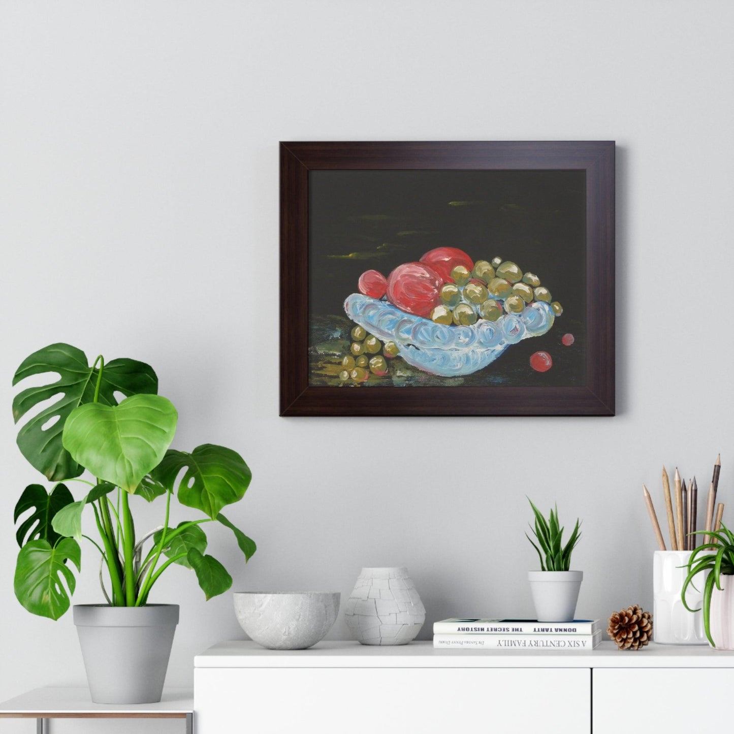 Framed Poster - Fruit Bowl Artwork by Katya Montes - Katya Montes Art