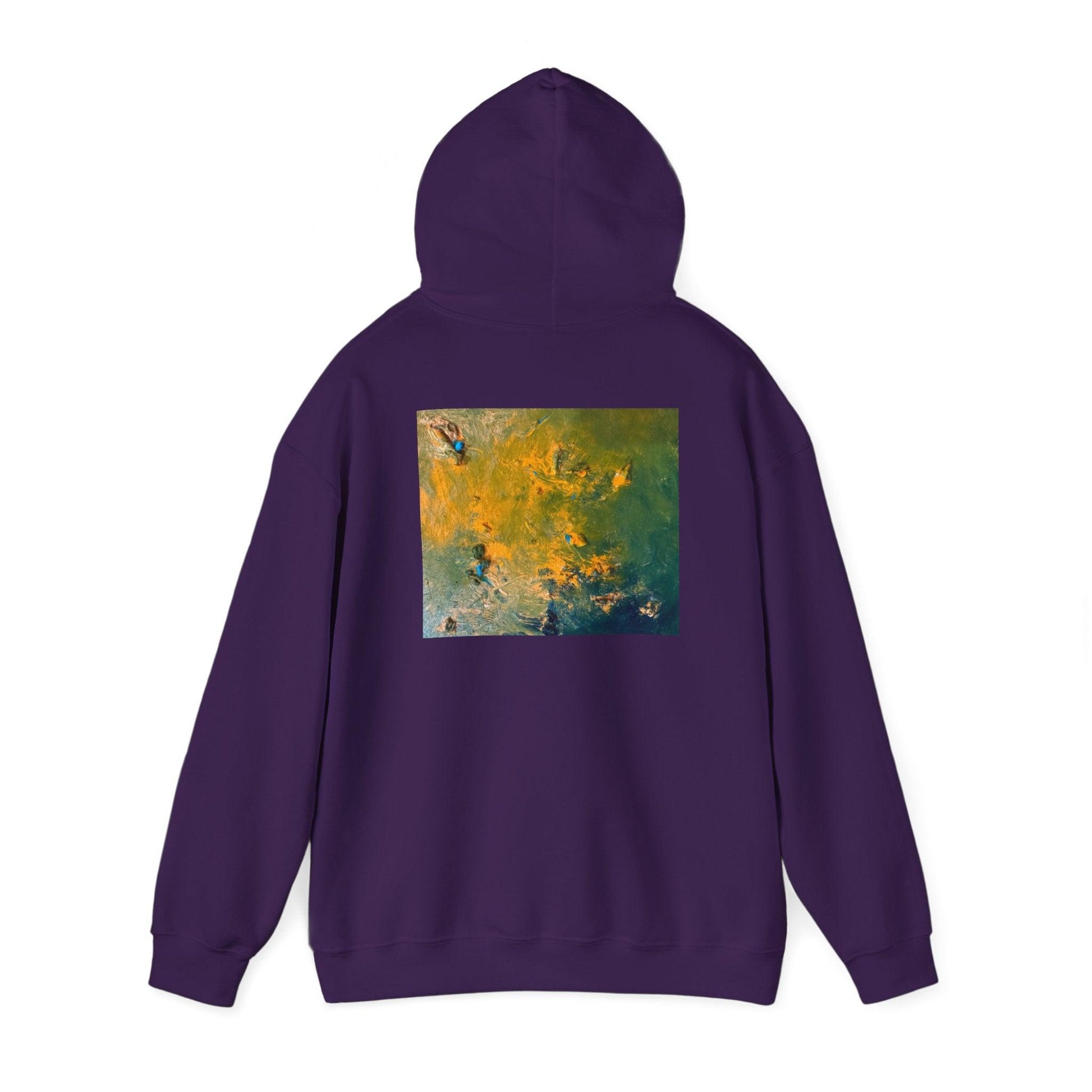 Abstract Painting Hooded Sweatshirt by Katya Montes - Katya Montes Art