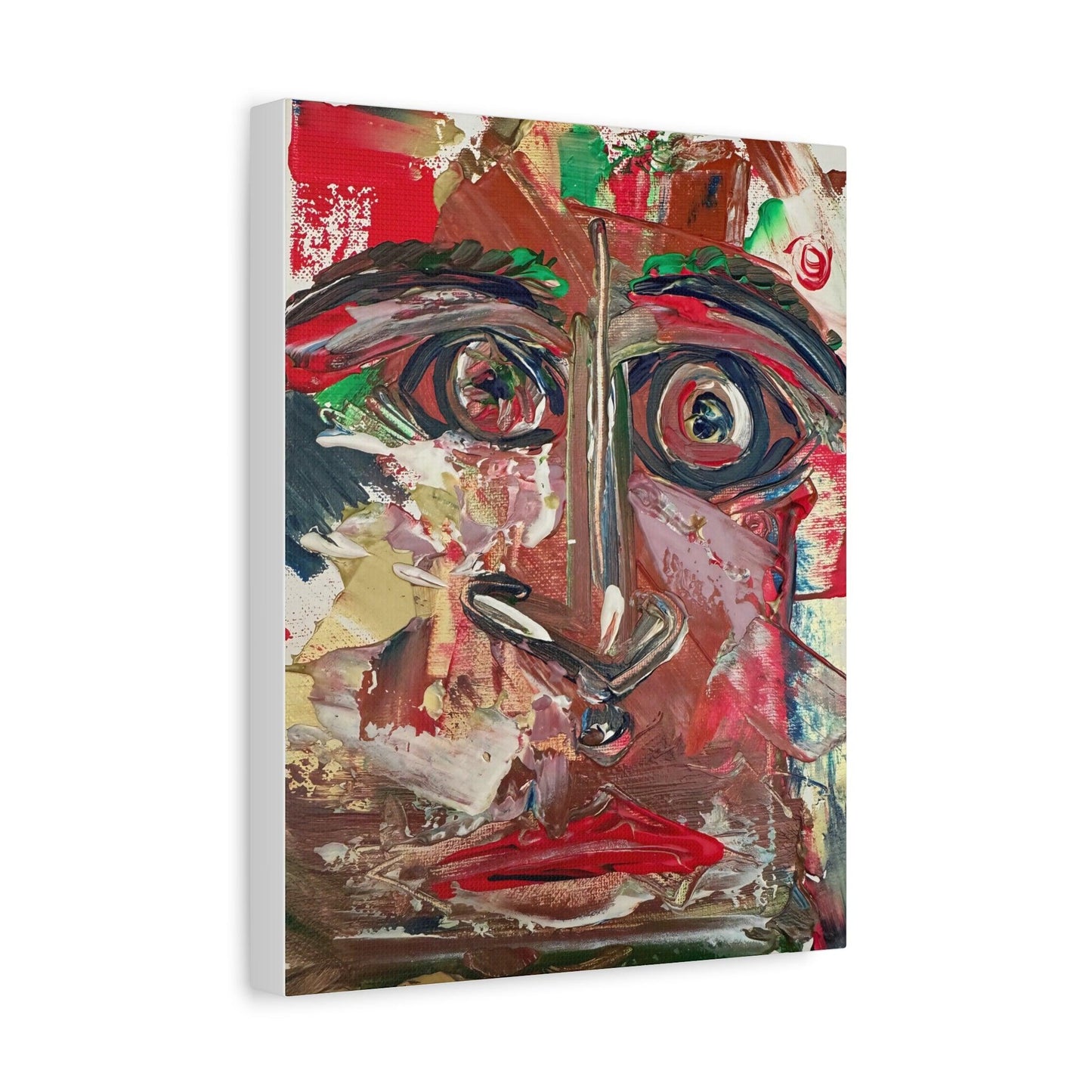 Angry Eyes Painting No.305 - Portrait Expressionism- Canvas Print - Katya Montes Art