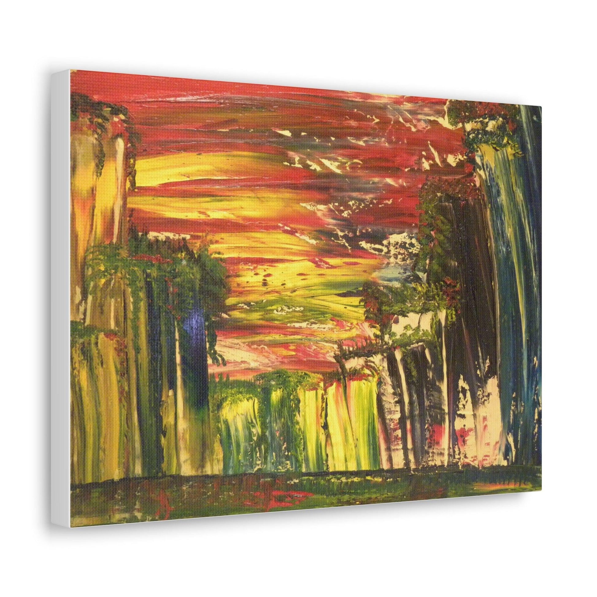 Canvas Gallery Wraps - Bright Sunny Abstract Painting by Katya Montes - Katya Montes Art