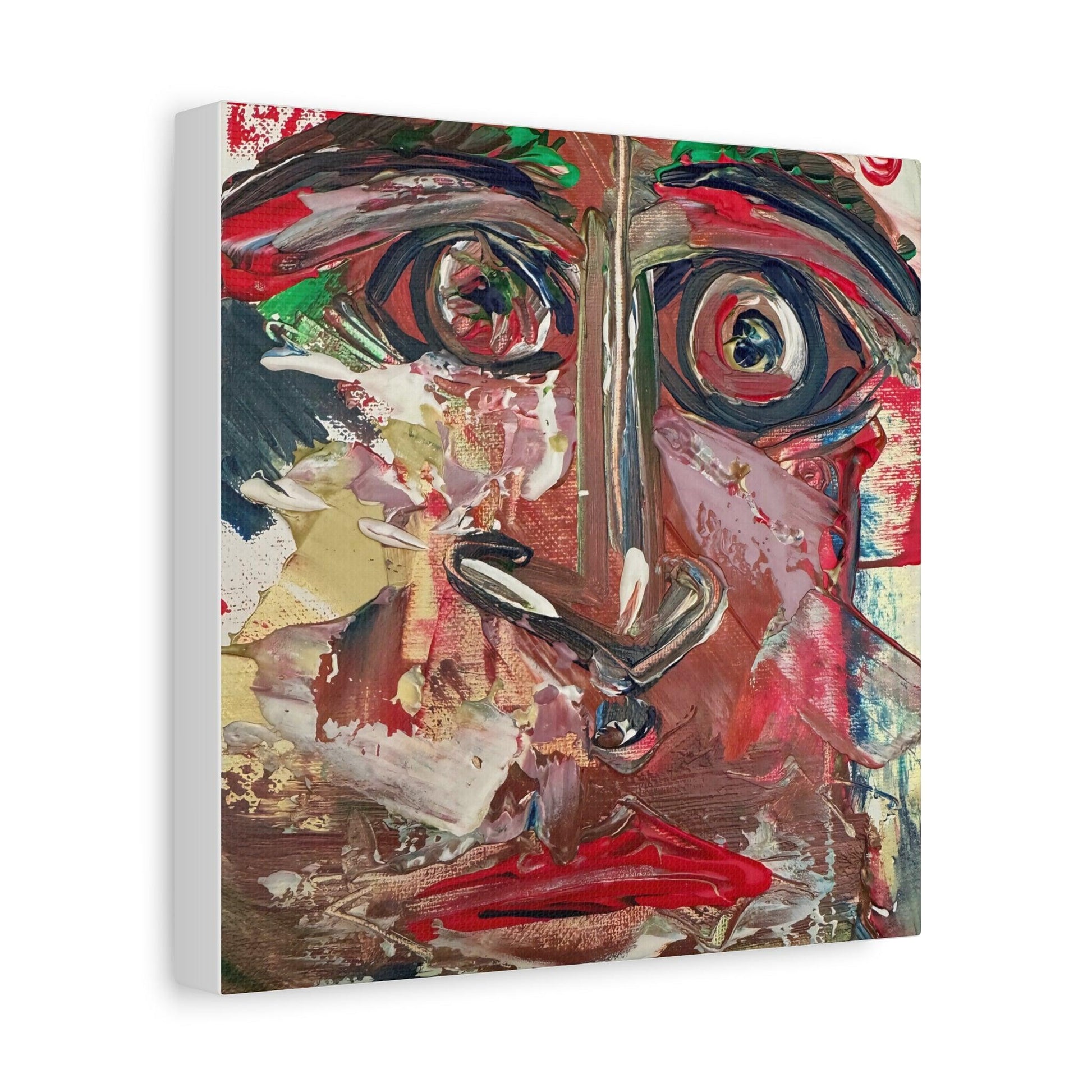 Angry Eyes Painting No.305 - Portrait Expressionism- Canvas Print - Katya Montes Art