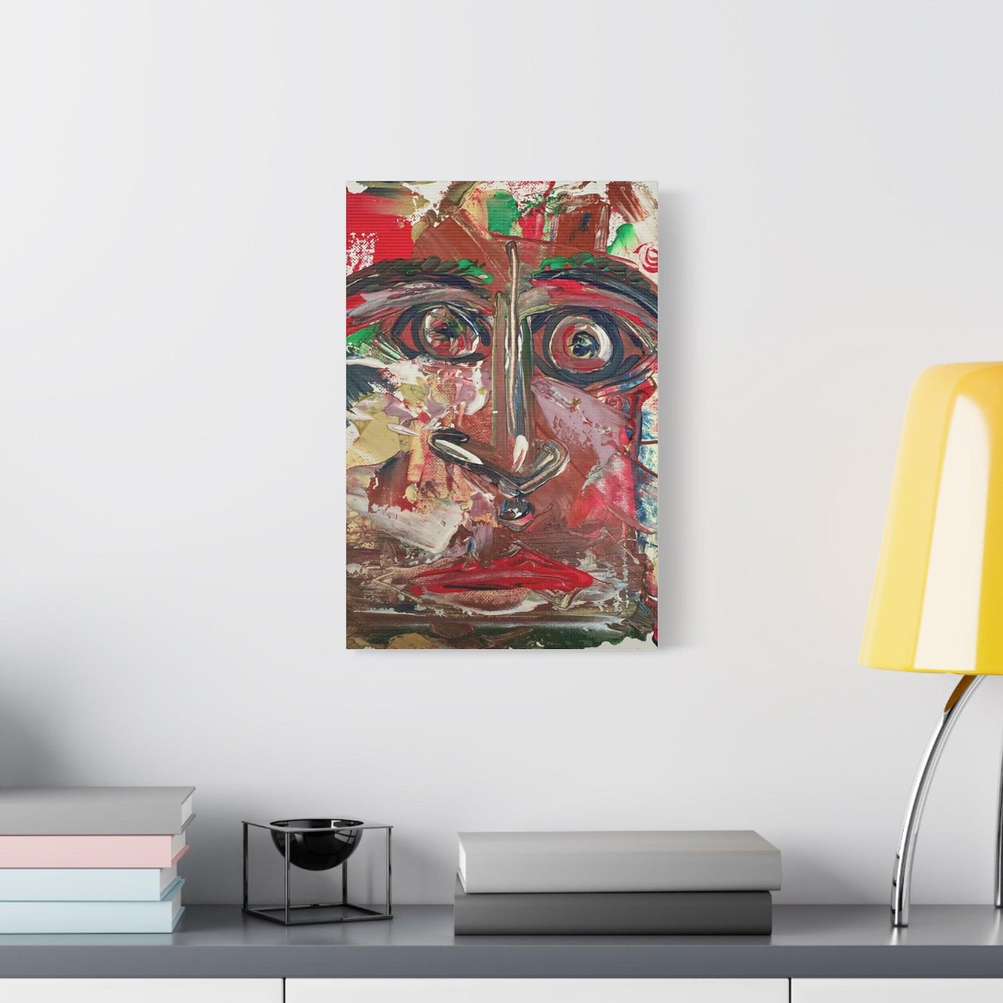 Angry Eyes Painting No.305 - Portrait Expressionism- Canvas Print - Katya Montes Art