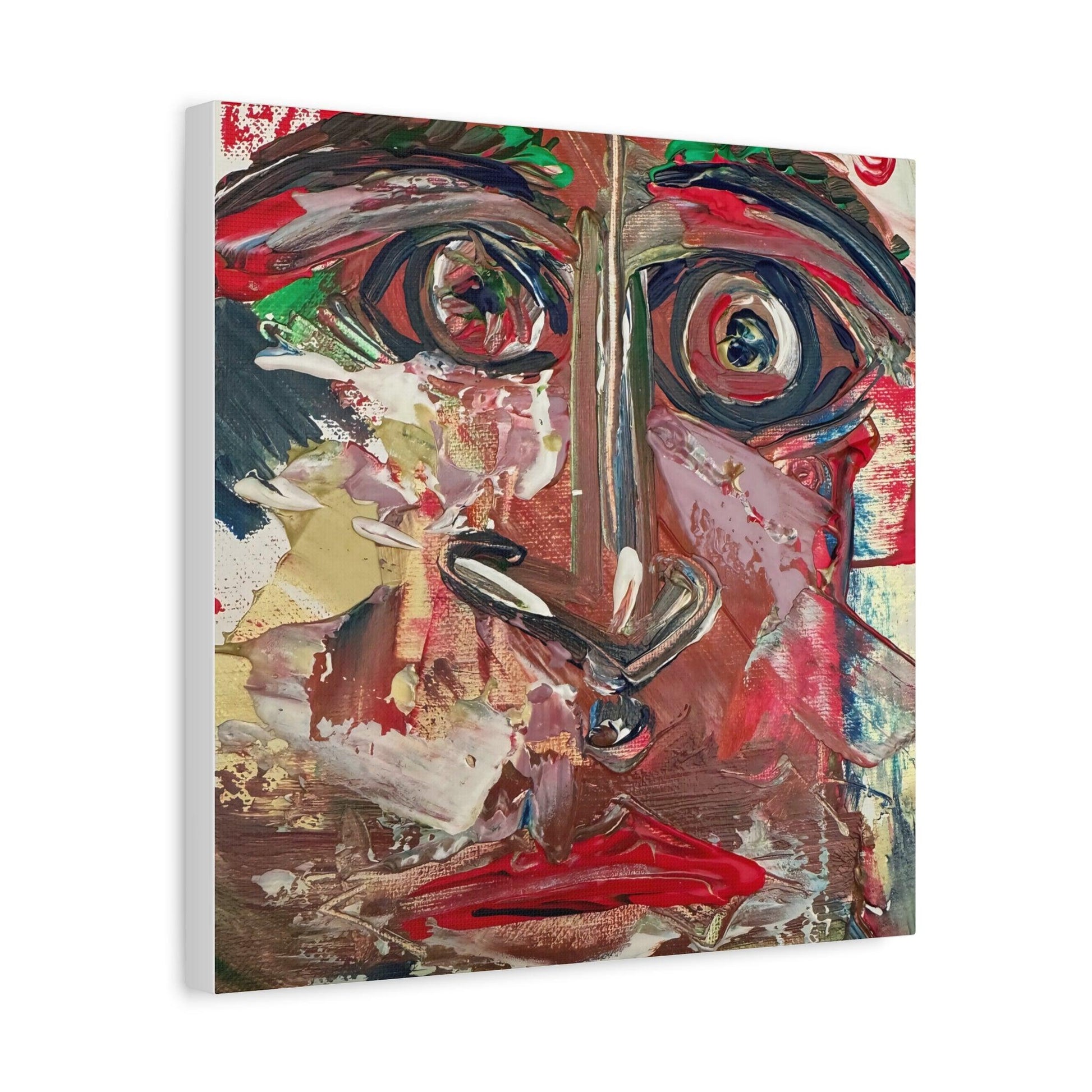 Angry Eyes Painting No.305 - Portrait Expressionism- Canvas Print - Katya Montes Art