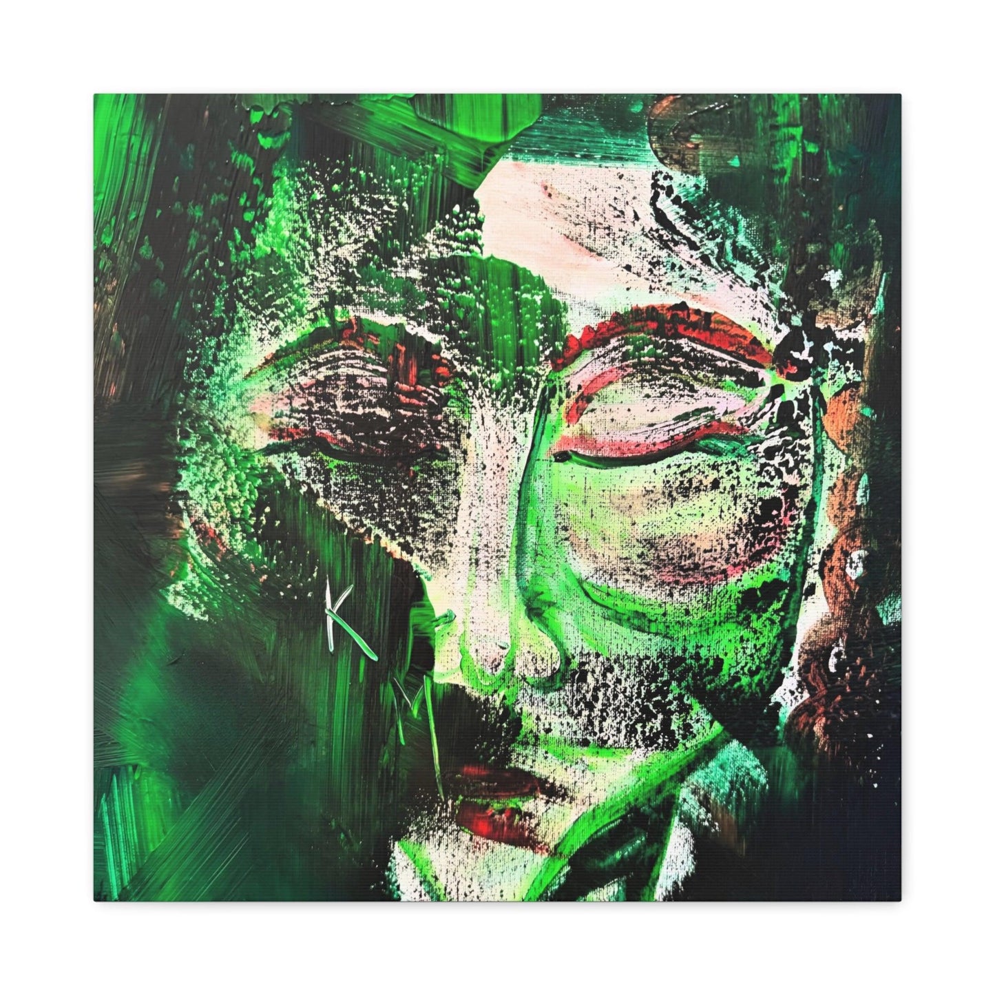 Canvas Print - Portrait Expressionism Painting by Katya Montes - Katya Montes Art