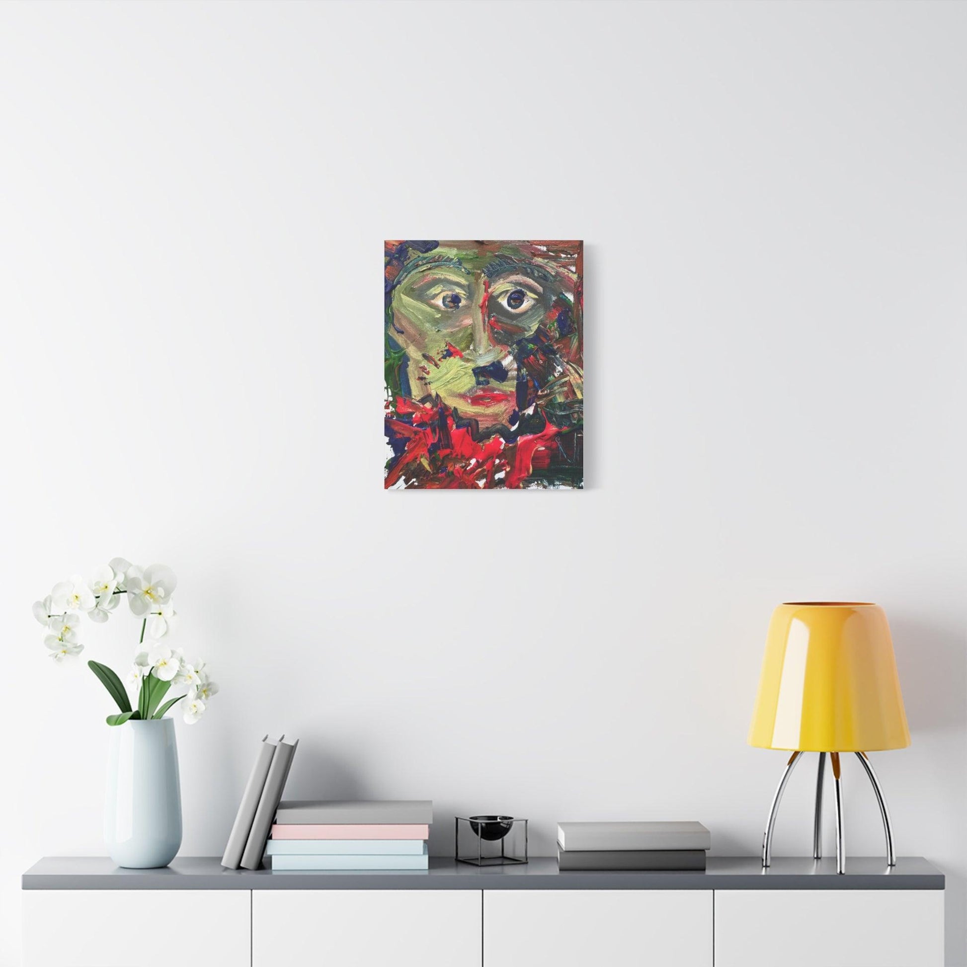 Painting No.301 - Canvas Print - Abstract Portrait Expressionism Painting - Katya Montes Art