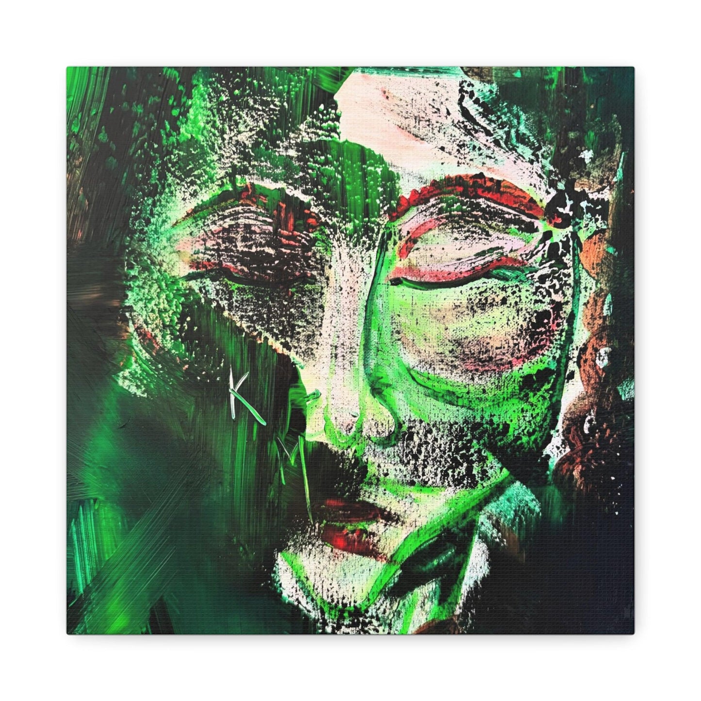 Canvas Print - Portrait Expressionism Painting by Katya Montes - Katya Montes Art