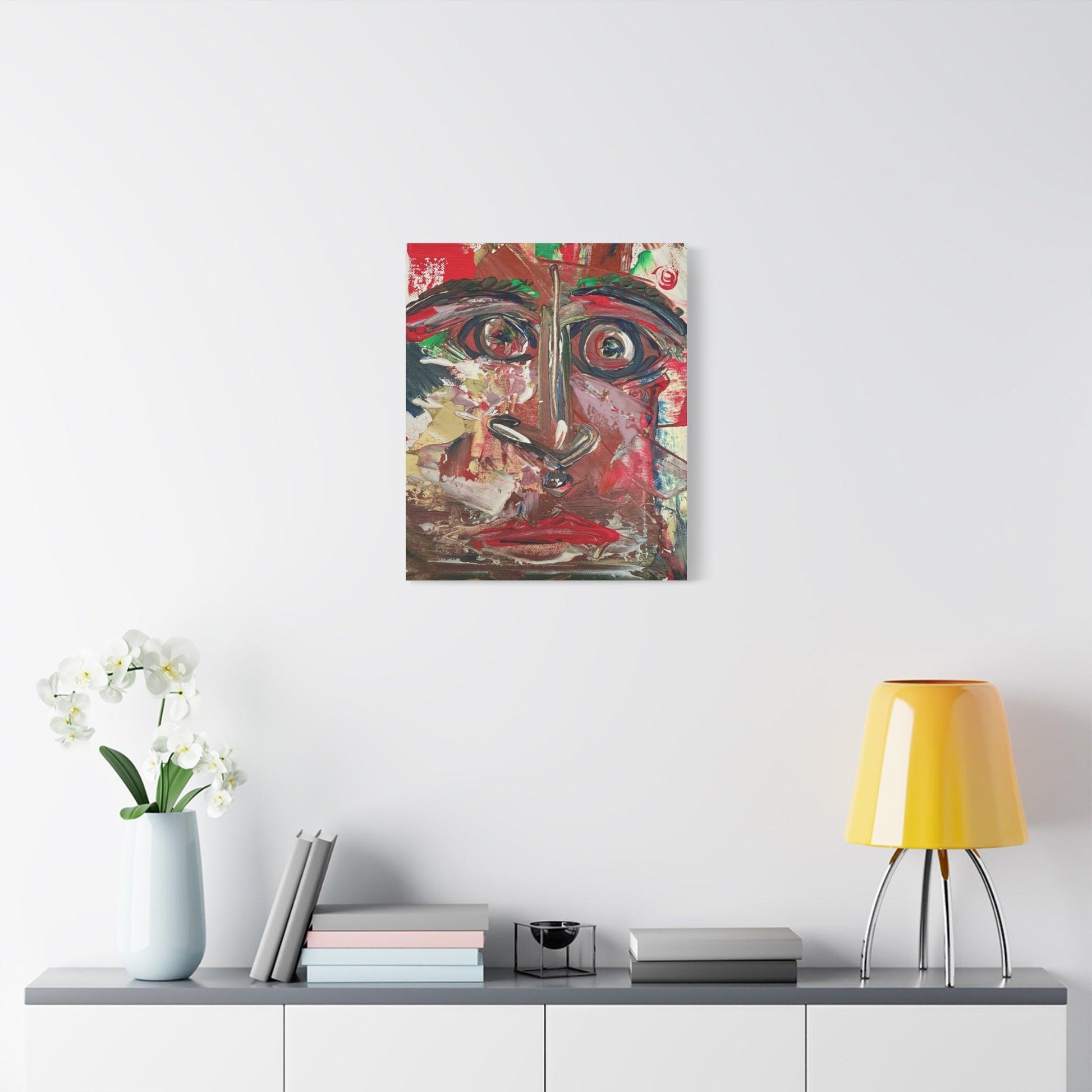 Angry Eyes Painting No.305 - Portrait Expressionism- Canvas Print - Katya Montes Art