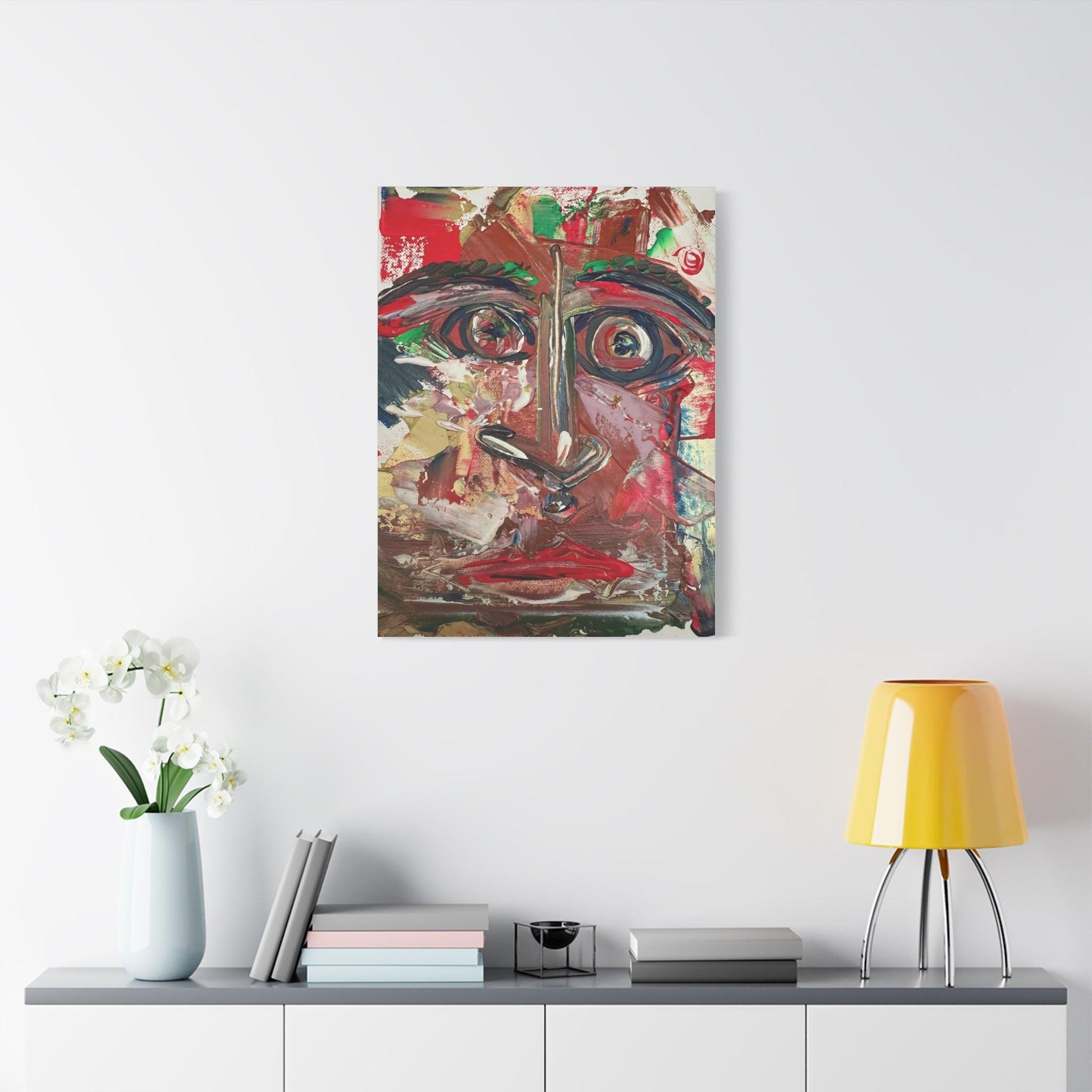 Angry Eyes Painting No.305 - Portrait Expressionism- Canvas Print - Katya Montes Art