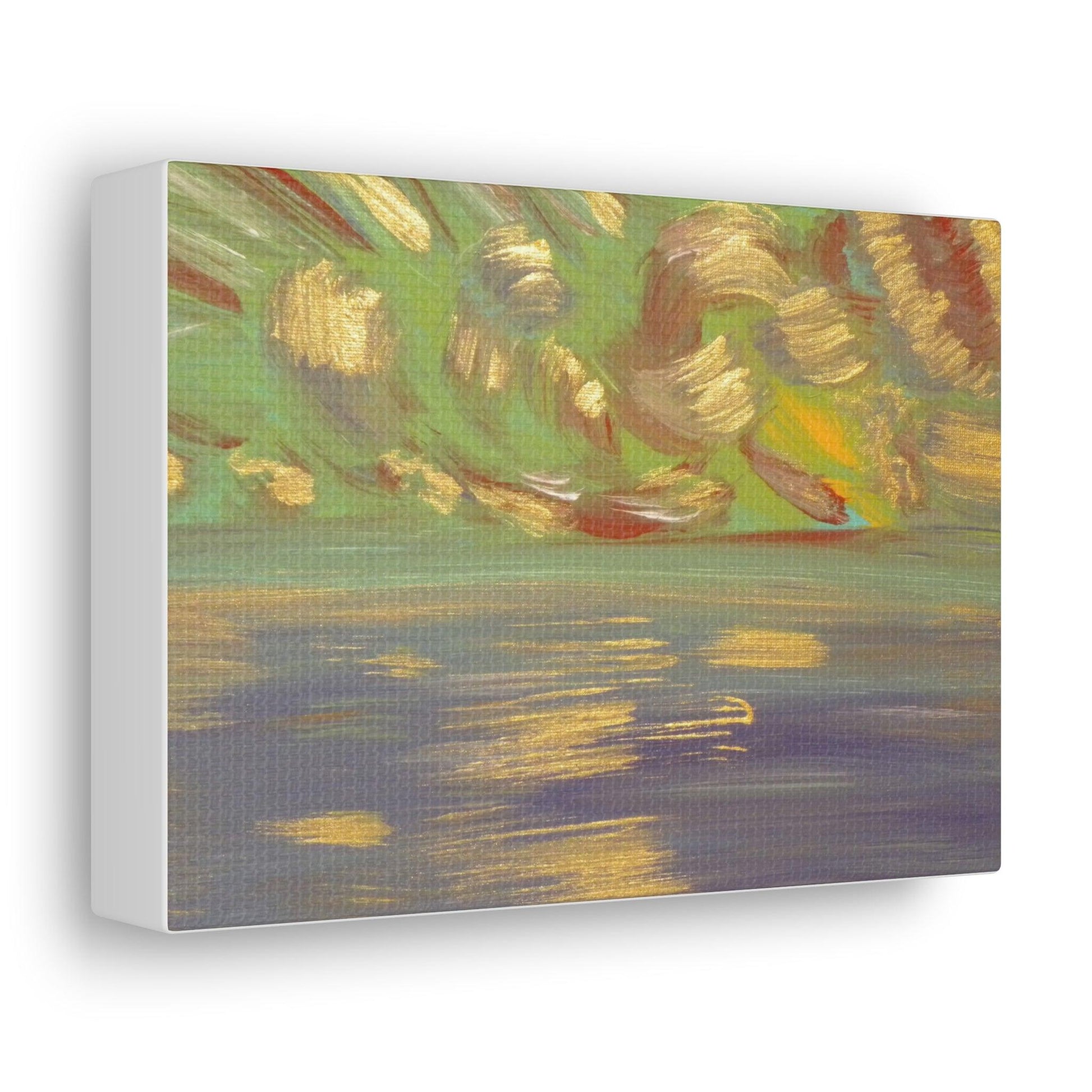 Canvas Gallery Wraps - Abstract Hawaiian Ocean Painting by Katya Montes - Katya Montes Art