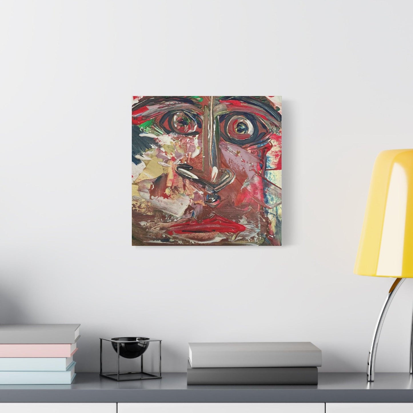 Angry Eyes Painting No.305 - Portrait Expressionism- Canvas Print - Katya Montes Art