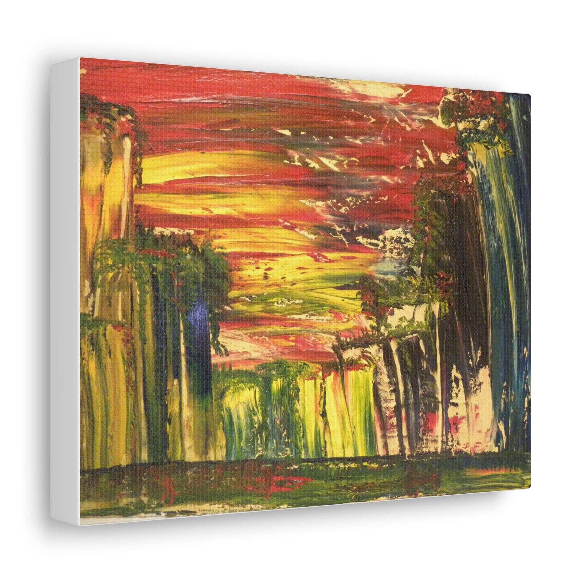 Canvas Gallery Wraps - Bright Sunny Abstract Painting by Katya Montes - Katya Montes Art