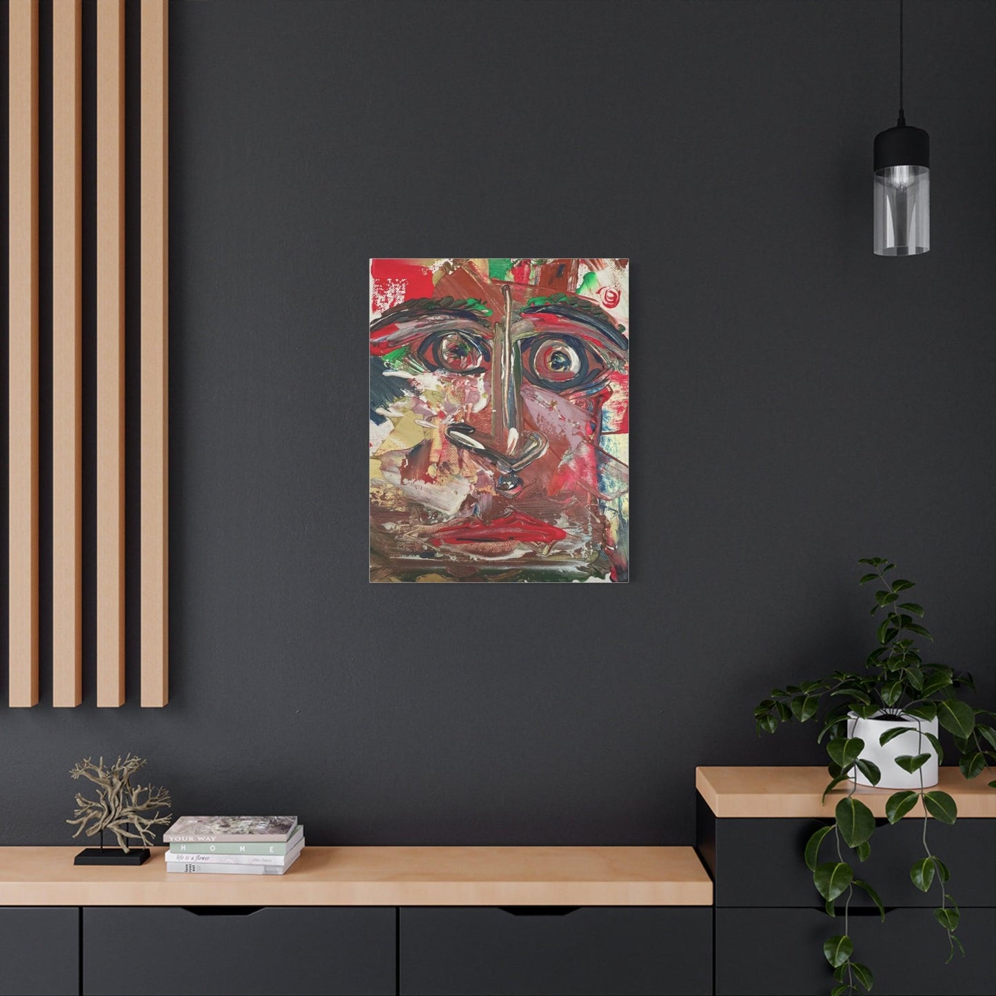 Angry Eyes Painting No.305 - Portrait Expressionism- Canvas Print - Katya Montes Art