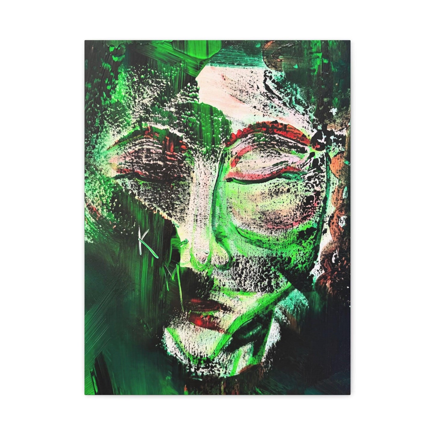 Canvas Print - Portrait Expressionism Painting by Katya Montes - Katya Montes Art