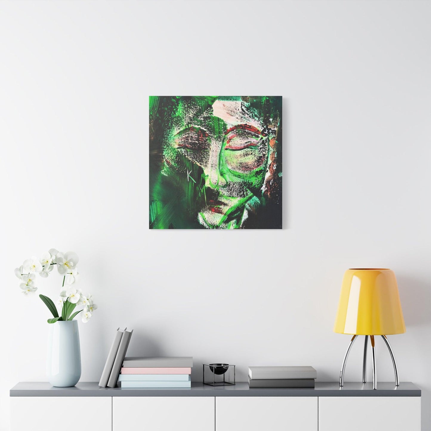 Canvas Print - Portrait Expressionism Painting by Katya Montes - Katya Montes Art