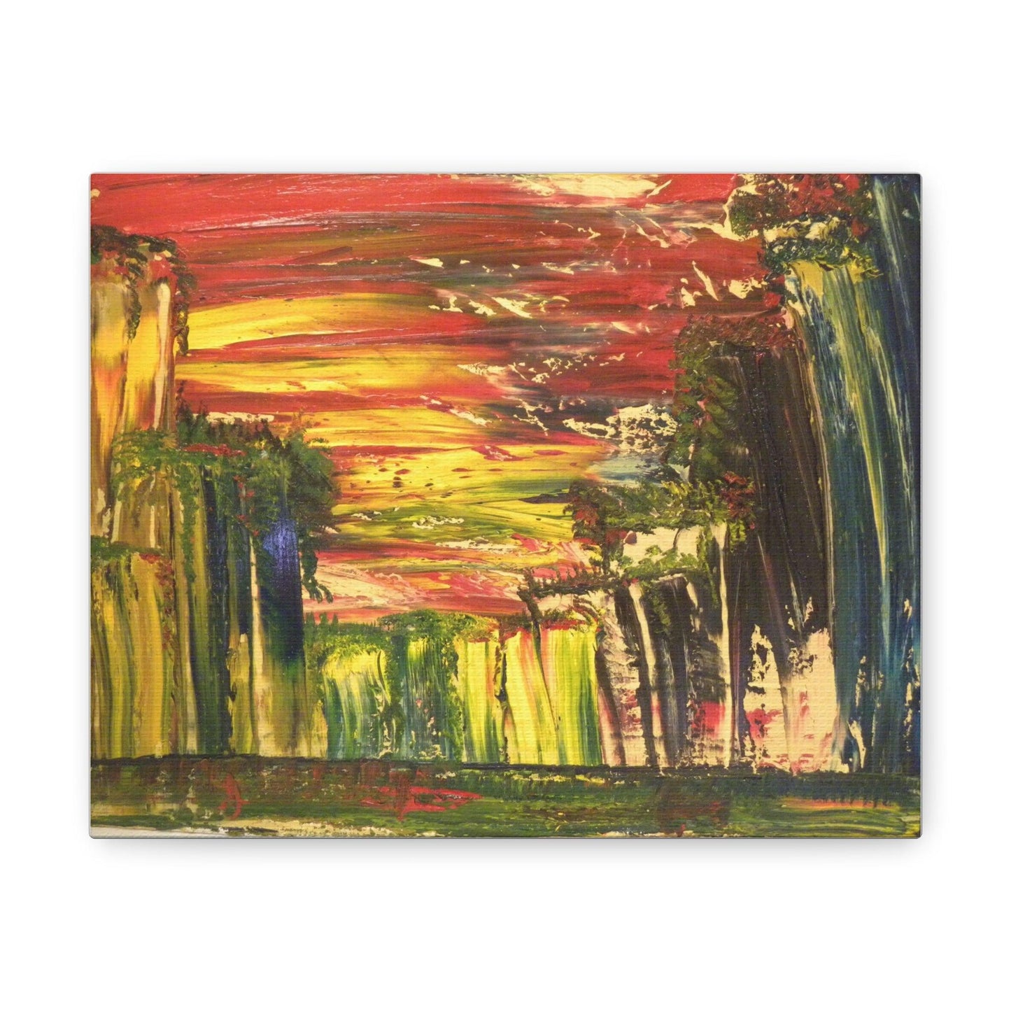 Canvas Gallery Wraps - Bright Sunny Abstract Painting by Katya Montes - Katya Montes Art