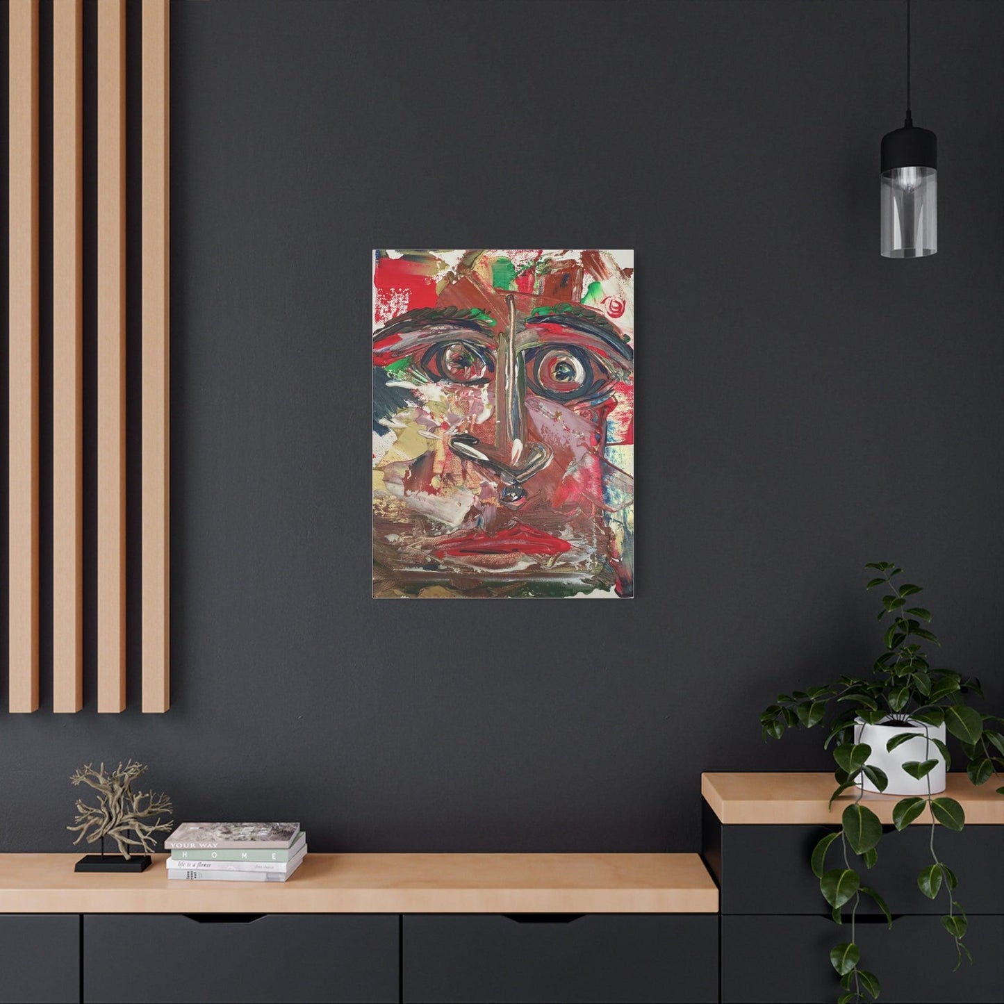 Angry Eyes Painting No.305 - Portrait Expressionism- Canvas Print - Katya Montes Art