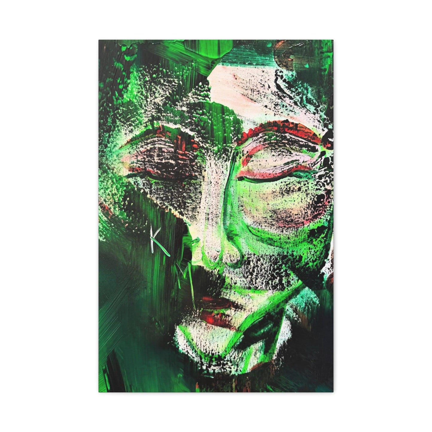 Canvas Print - Portrait Expressionism Painting by Katya Montes - Katya Montes Art