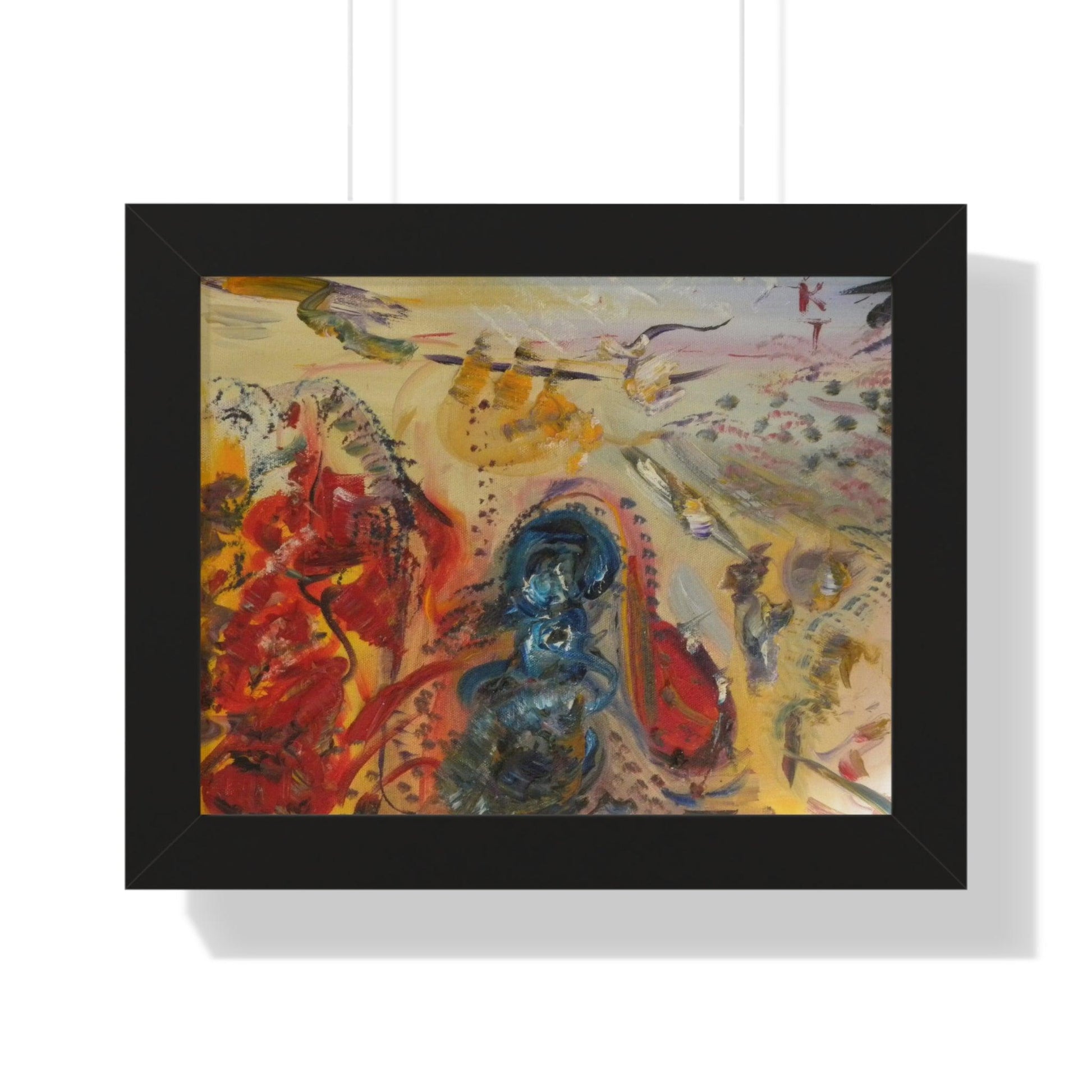 Impasto Abstract Framed Poster - Katya Montes Art