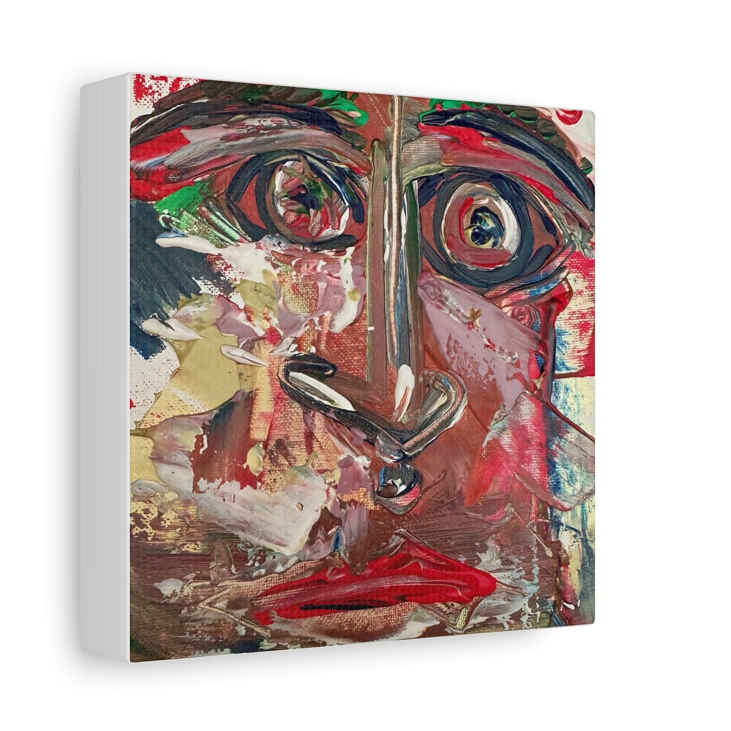 Angry Eyes Painting No.305 - Portrait Expressionism- Canvas Print - Katya Montes Art