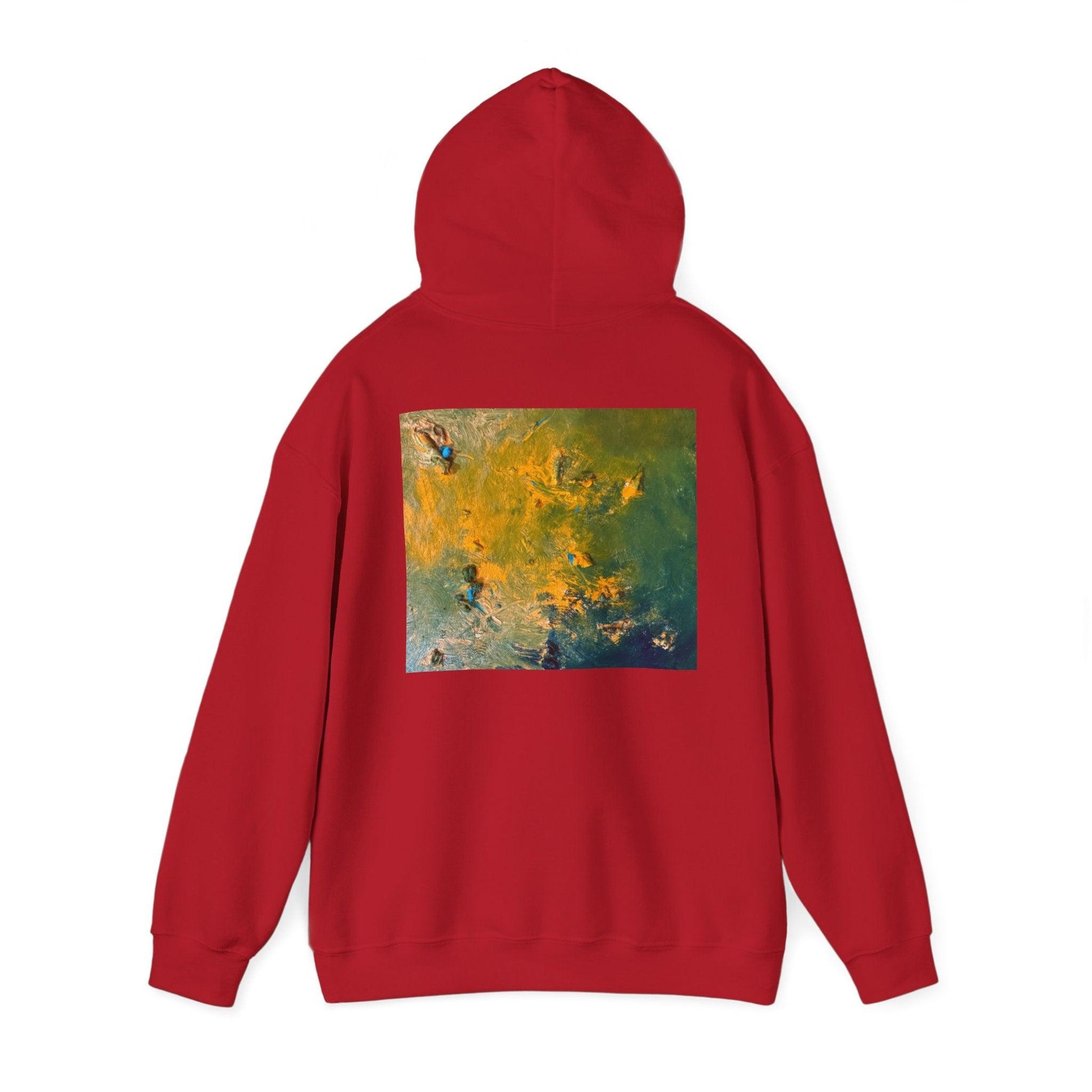 Abstract Painting Hooded Sweatshirt by Katya Montes - Katya Montes Art