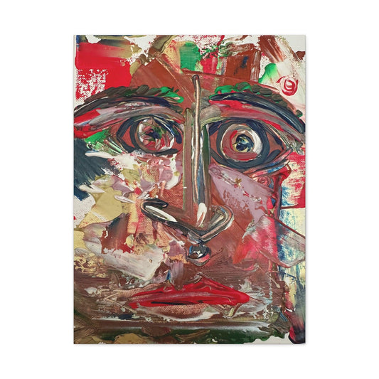 Angry Eyes Painting No.305 - Portrait Expressionism- Canvas Print - Katya Montes Art