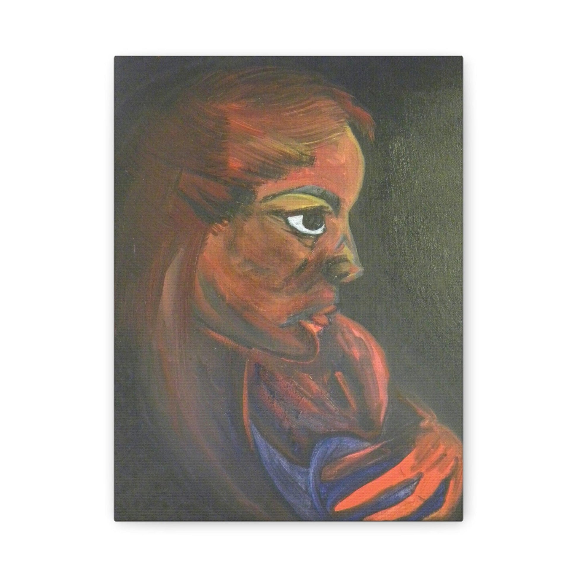 Mother and Child - Portrait Expressionism - Motherhood Collection Canvas Print - Katya Montes Art