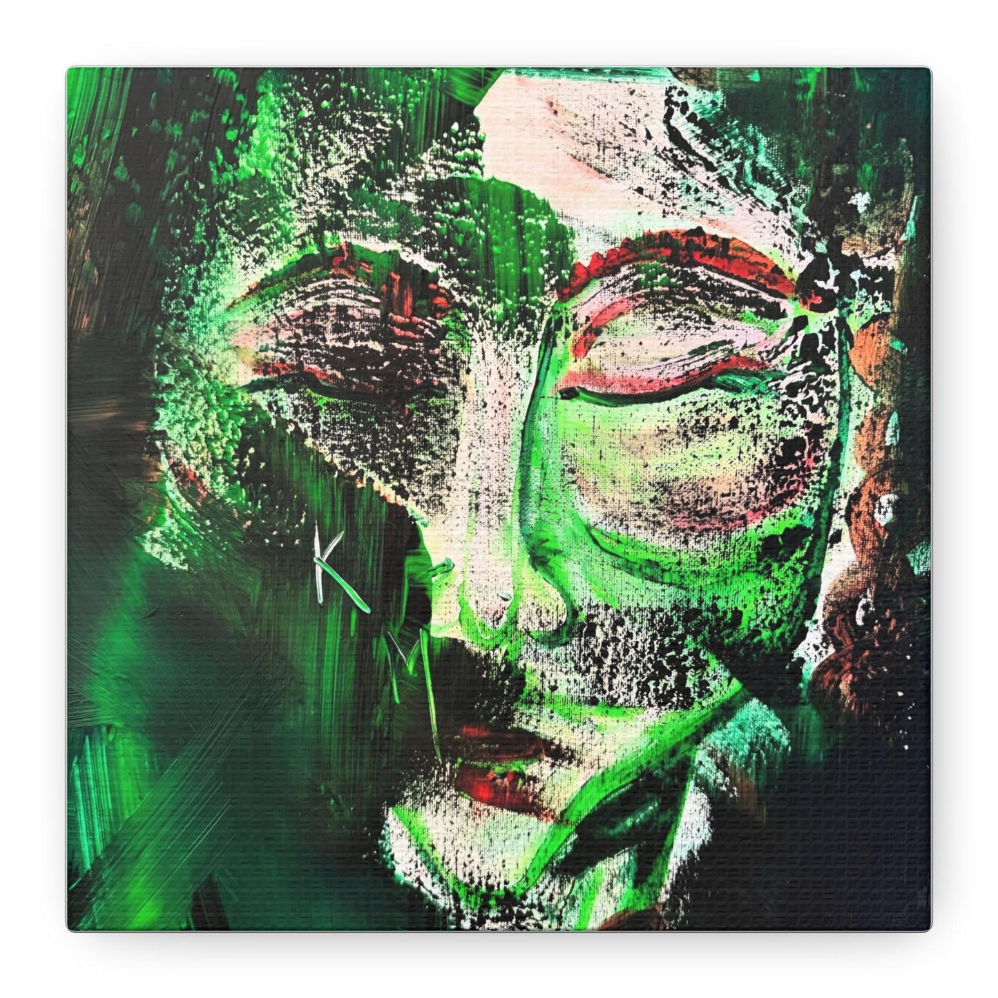 Canvas Print - Portrait Expressionism Painting by Katya Montes - Katya Montes Art