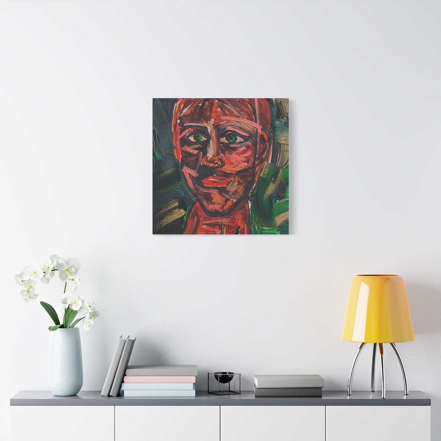 “Raw Emotion” - Abstract Portrait Expressionism - Canvas Print - Katya Montes Art