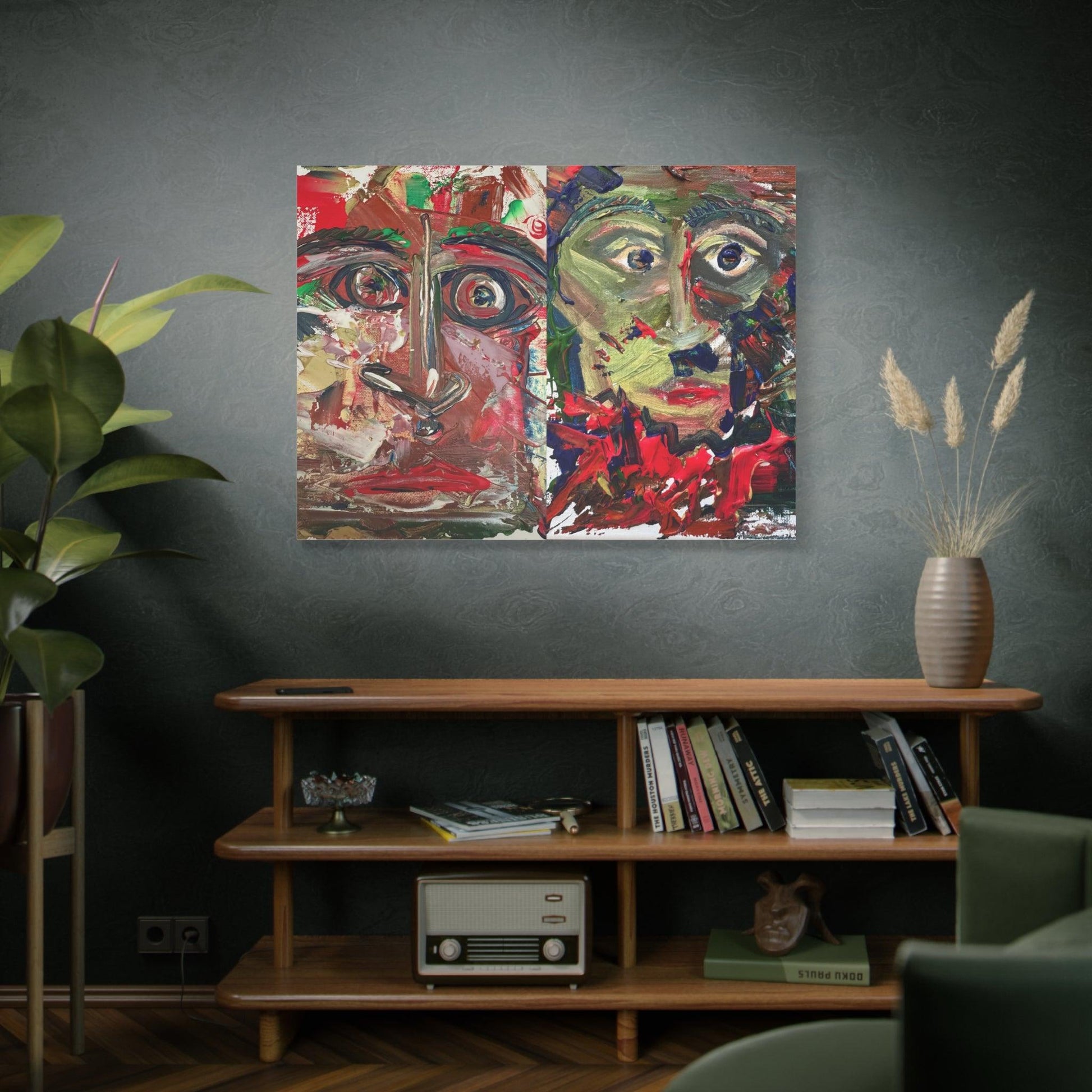 LIMITED EDITION - Dual Portrait Expressionism - Canvas Print - Katya Montes Art