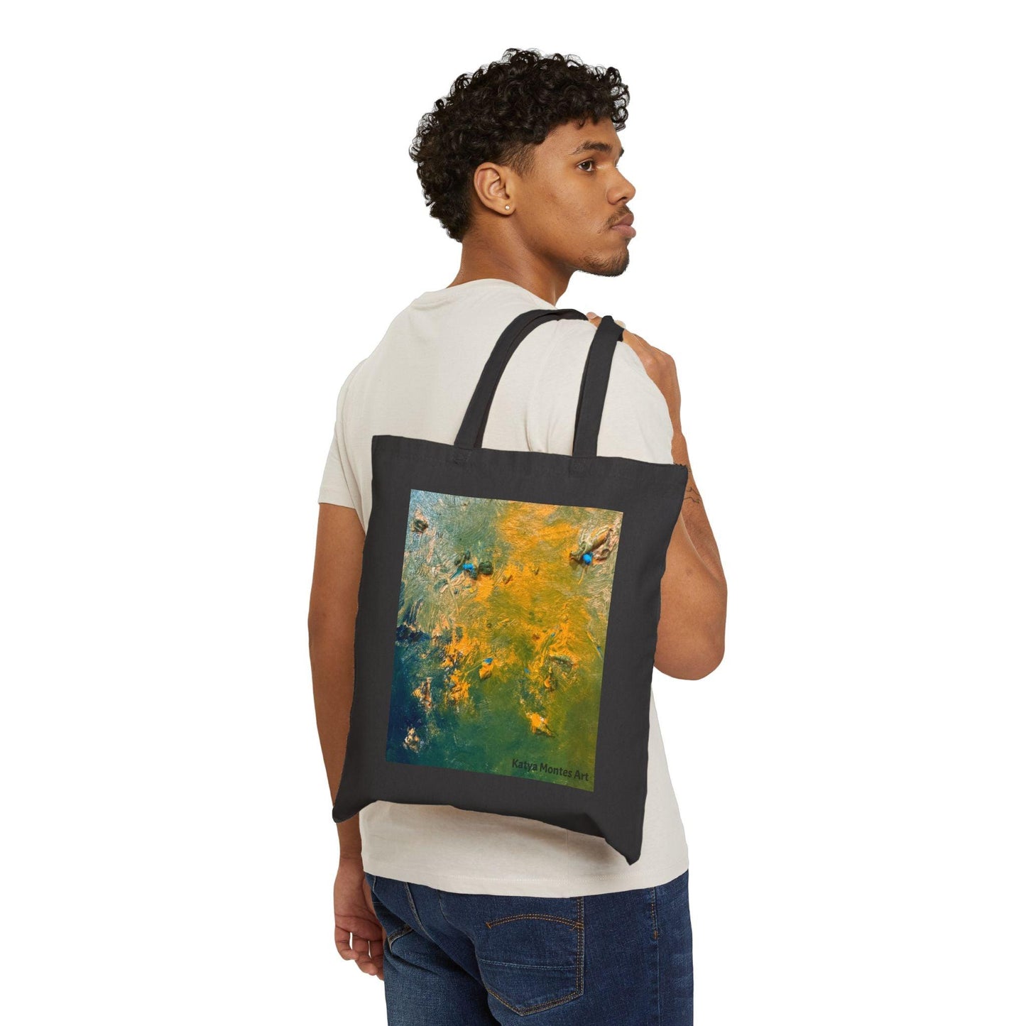 Abstract Canvas Tote Bag by Katya Montes - Katya Montes Art