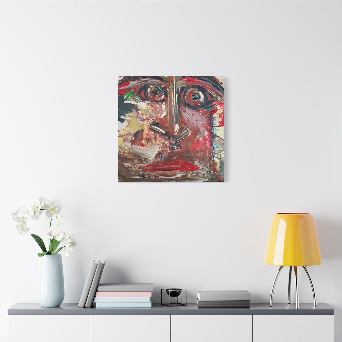 Angry Eyes Painting No.305 - Portrait Expressionism- Canvas Print - Katya Montes Art