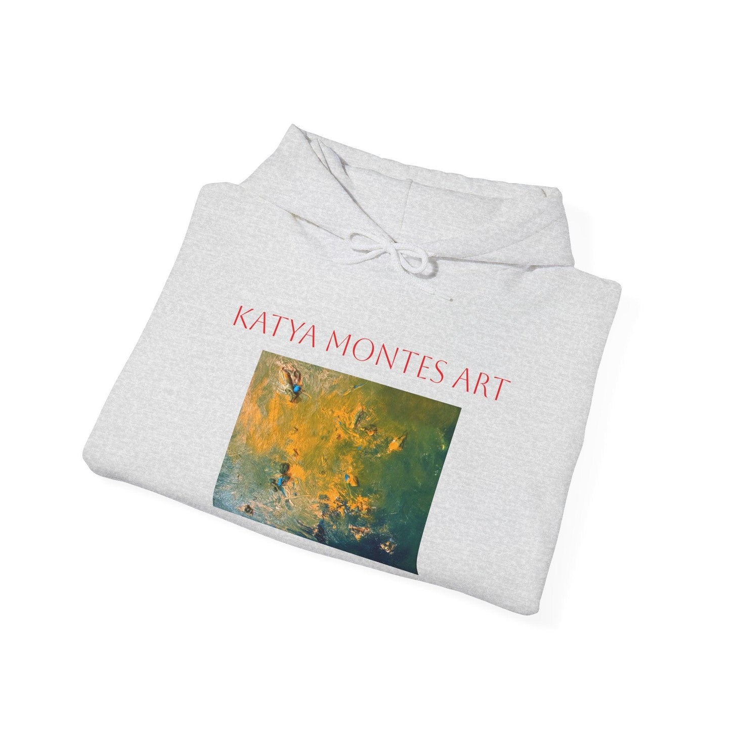 Abstract Painting Hooded Sweatshirt by Katya Montes - Katya Montes Art