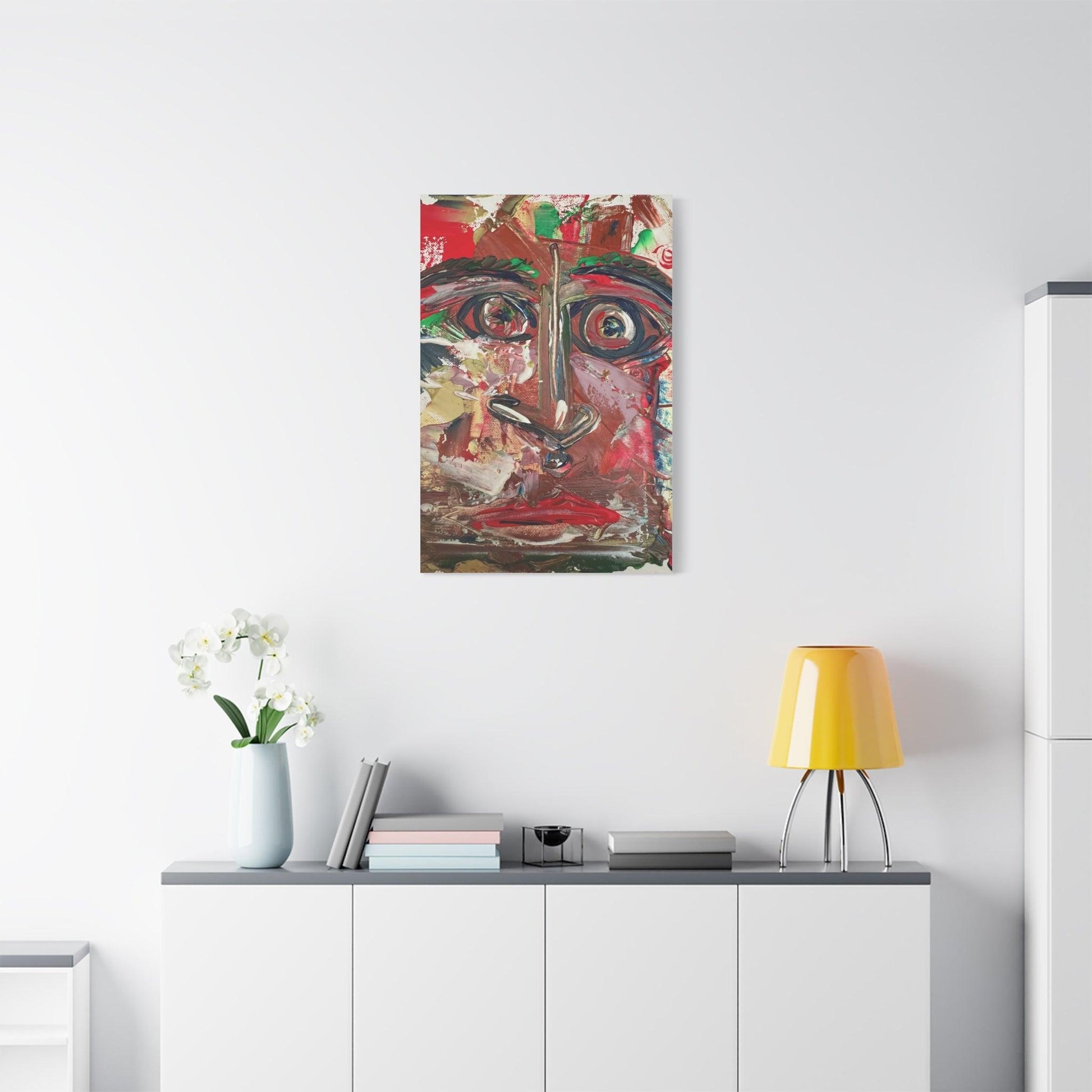 Angry Eyes Painting No.305 - Portrait Expressionism- Canvas Print - Katya Montes Art