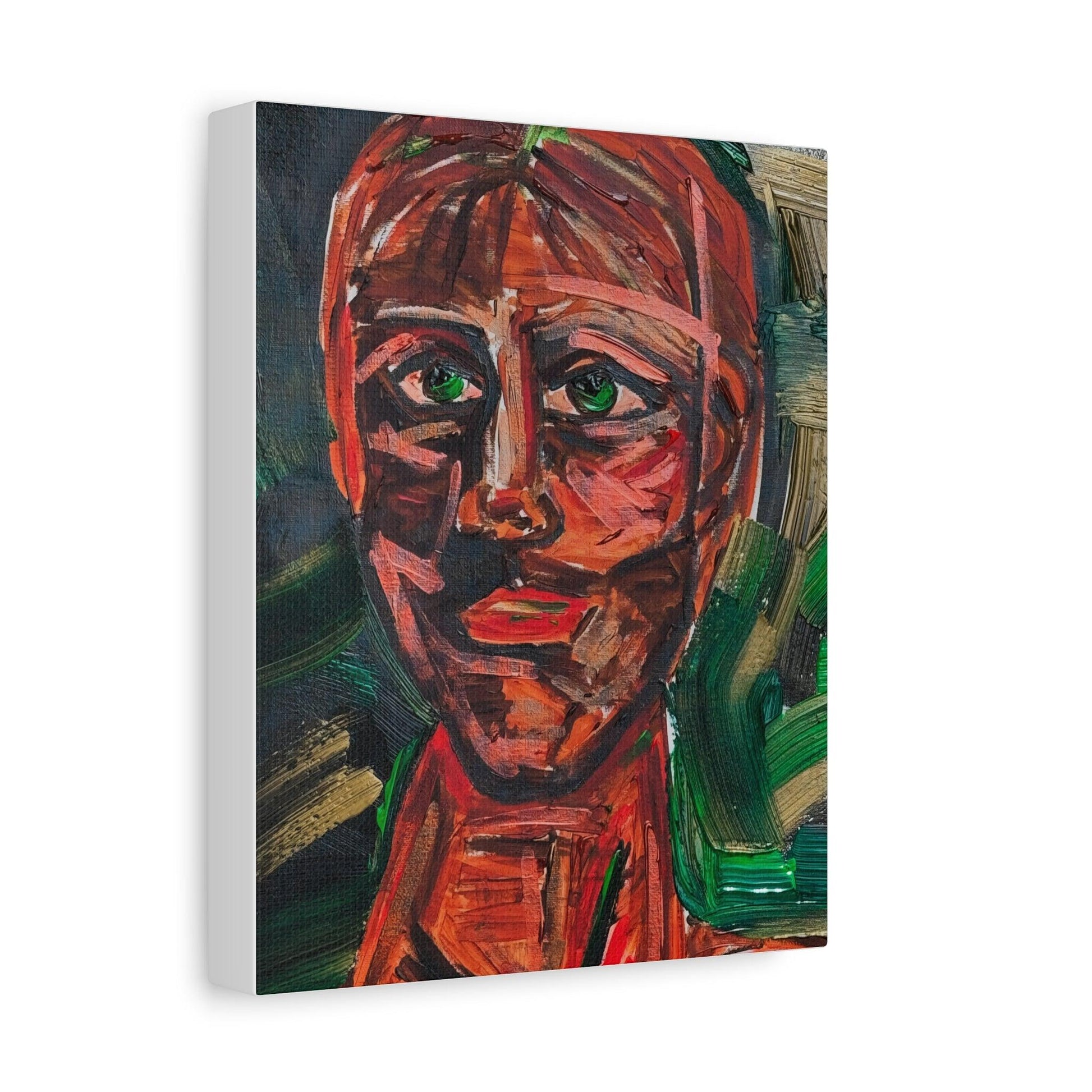 “Raw Emotion” - Abstract Portrait Expressionism - Canvas Print - Katya Montes Art