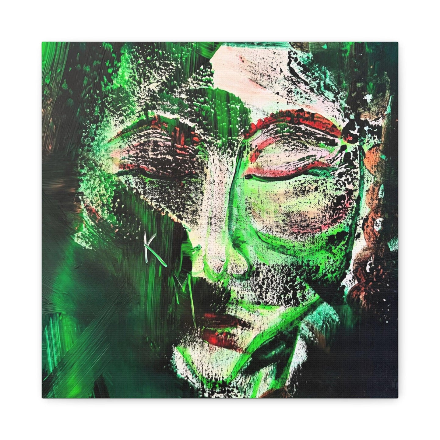 Canvas Print - Portrait Expressionism Painting by Katya Montes - Katya Montes Art