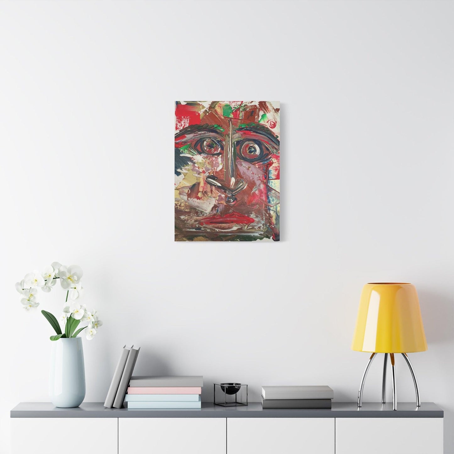 Angry Eyes Painting No.305 - Portrait Expressionism- Canvas Print - Katya Montes Art