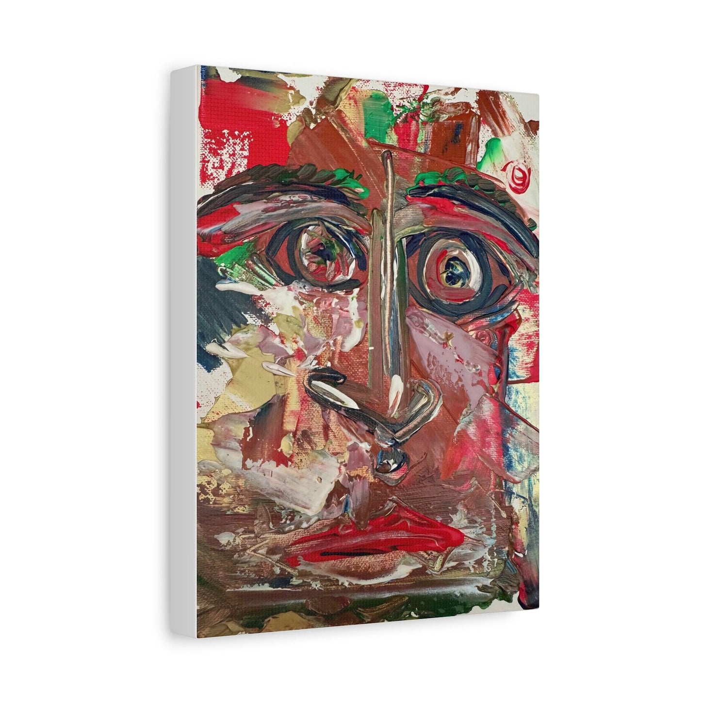 Angry Eyes Painting No.305 - Portrait Expressionism- Canvas Print - Katya Montes Art