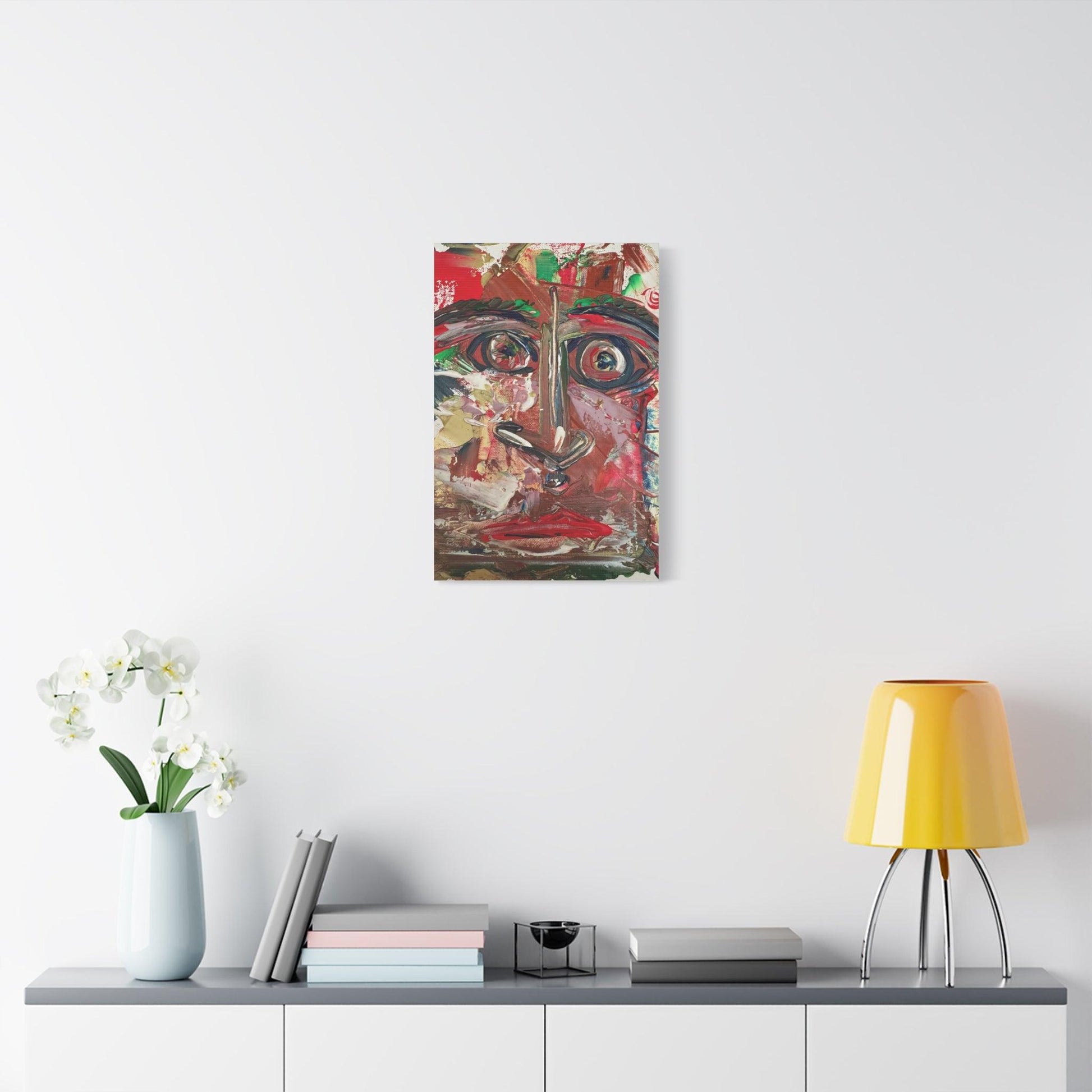 Angry Eyes Painting No.305 - Portrait Expressionism- Canvas Print - Katya Montes Art