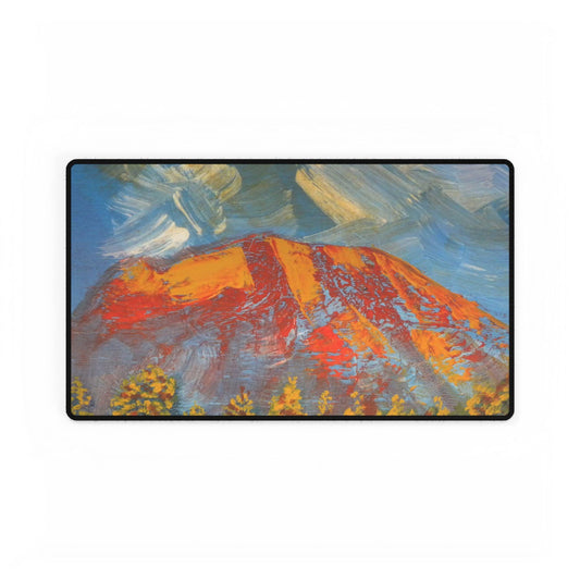 Desk Mats with Abstract Mountain Art by Katya Montes - Katya Montes Art