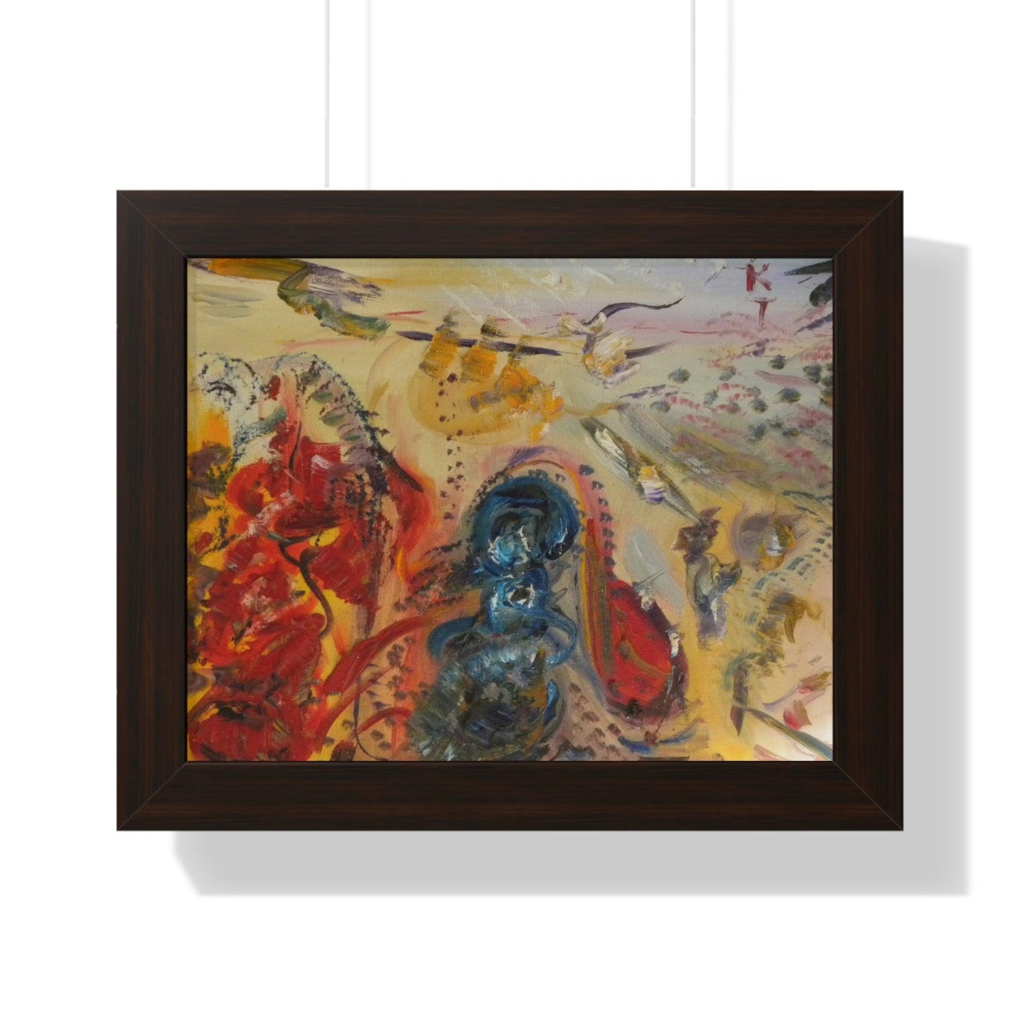 Impasto Abstract Framed Poster - Katya Montes Art