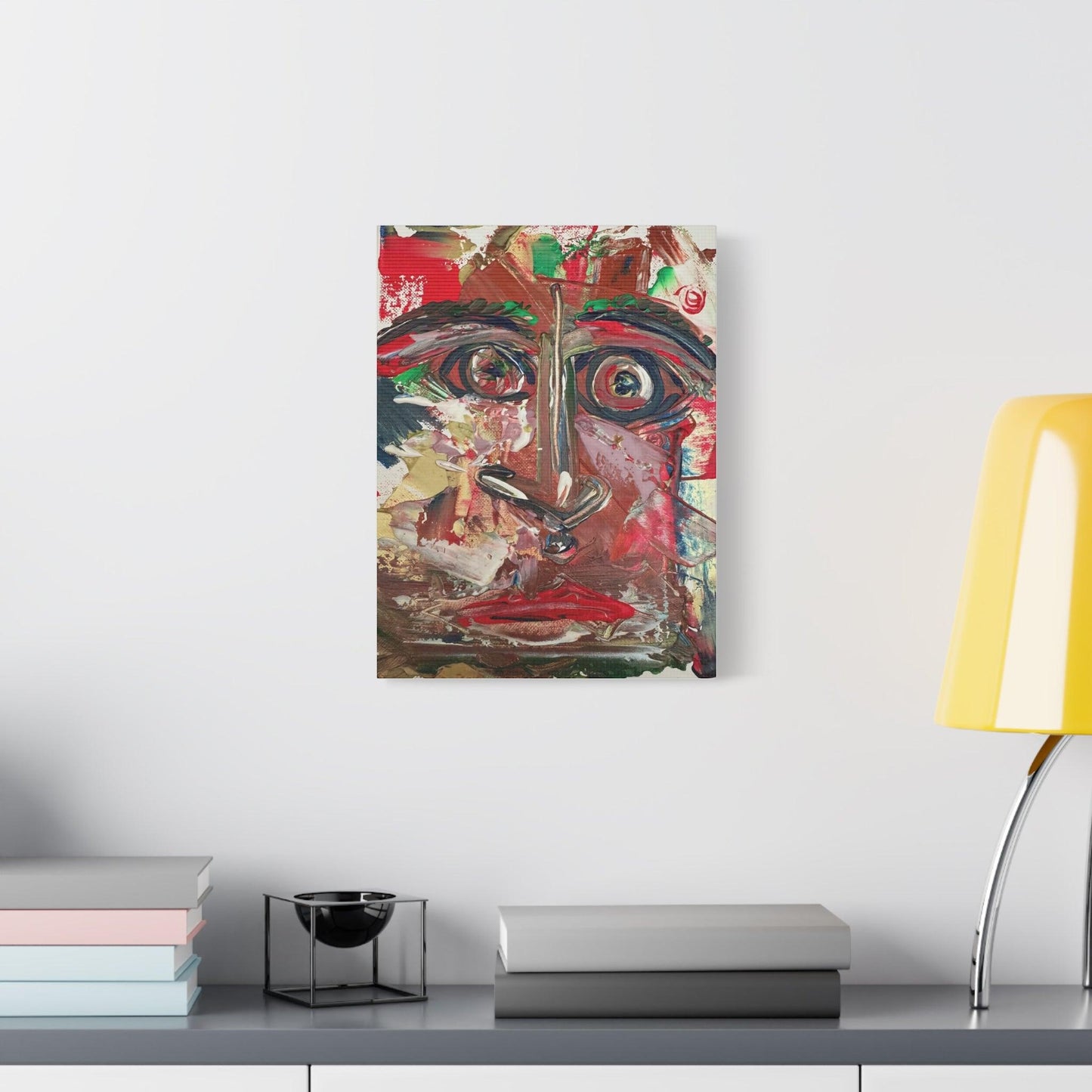 Angry Eyes Painting No.305 - Portrait Expressionism- Canvas Print - Katya Montes Art