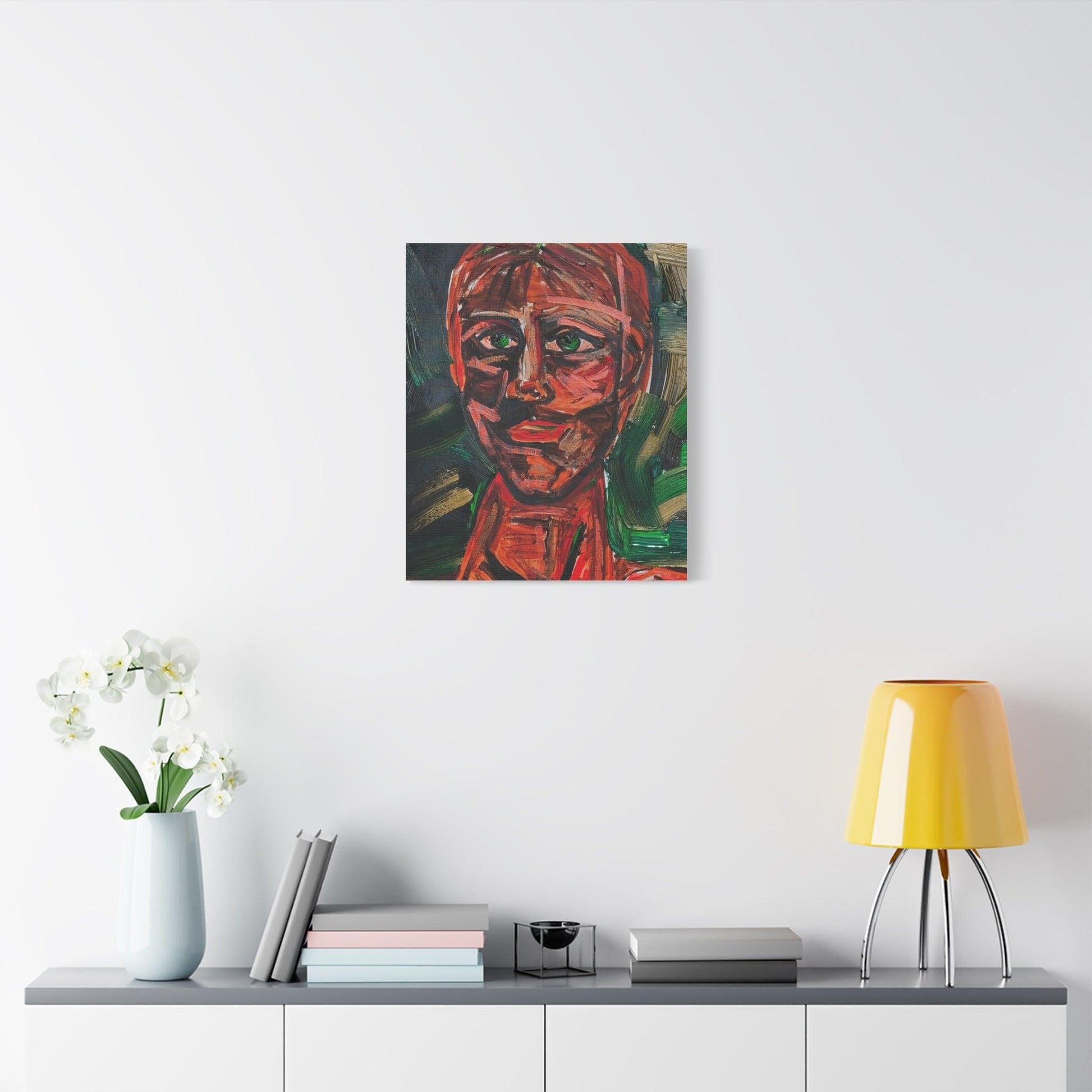 “Raw Emotion” - Abstract Portrait Expressionism - Canvas Print - Katya Montes Art