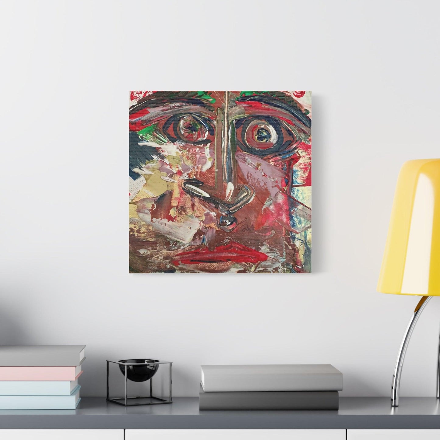 Angry Eyes Painting No.305 - Portrait Expressionism- Canvas Print - Katya Montes Art