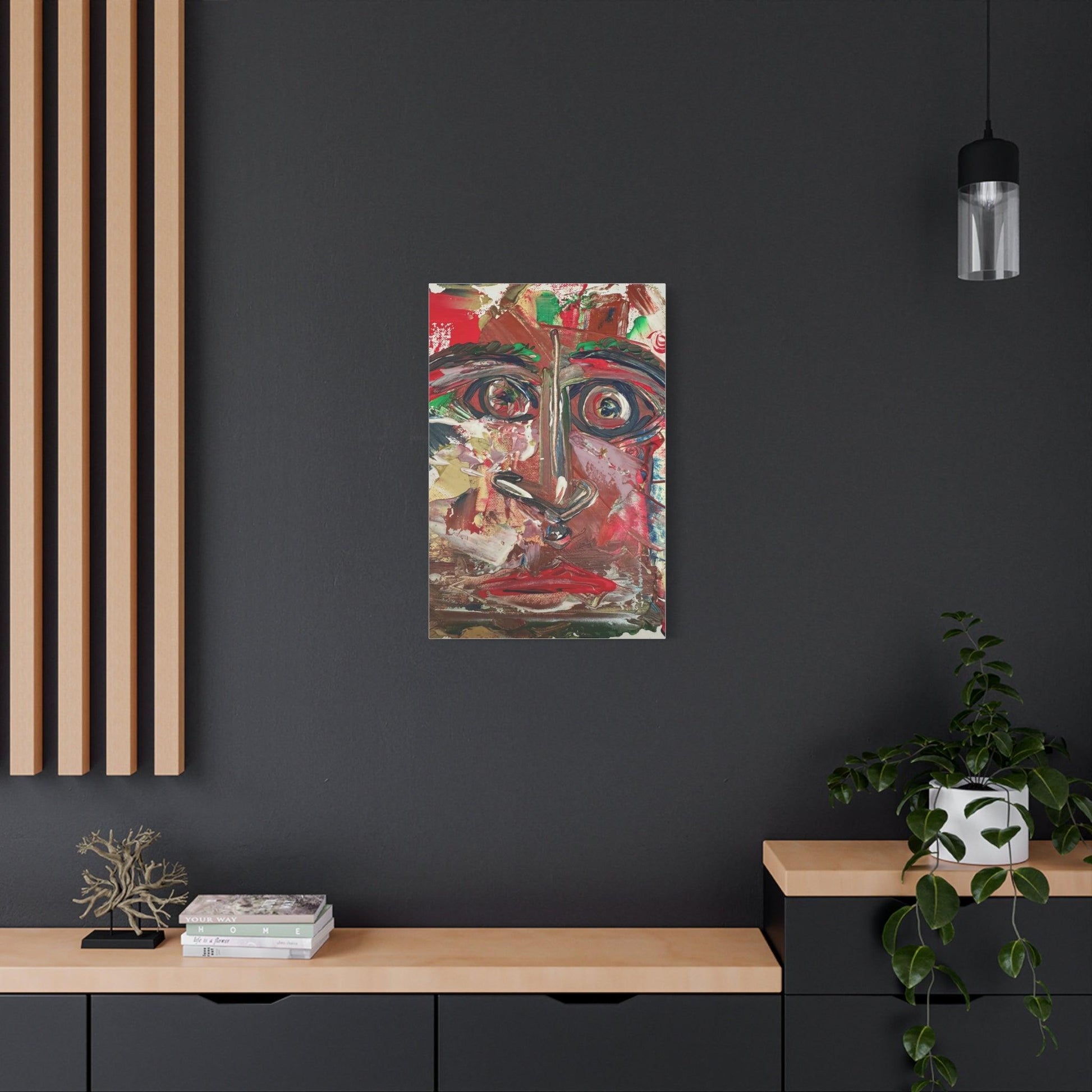 Angry Eyes Painting No.305 - Portrait Expressionism- Canvas Print - Katya Montes Art