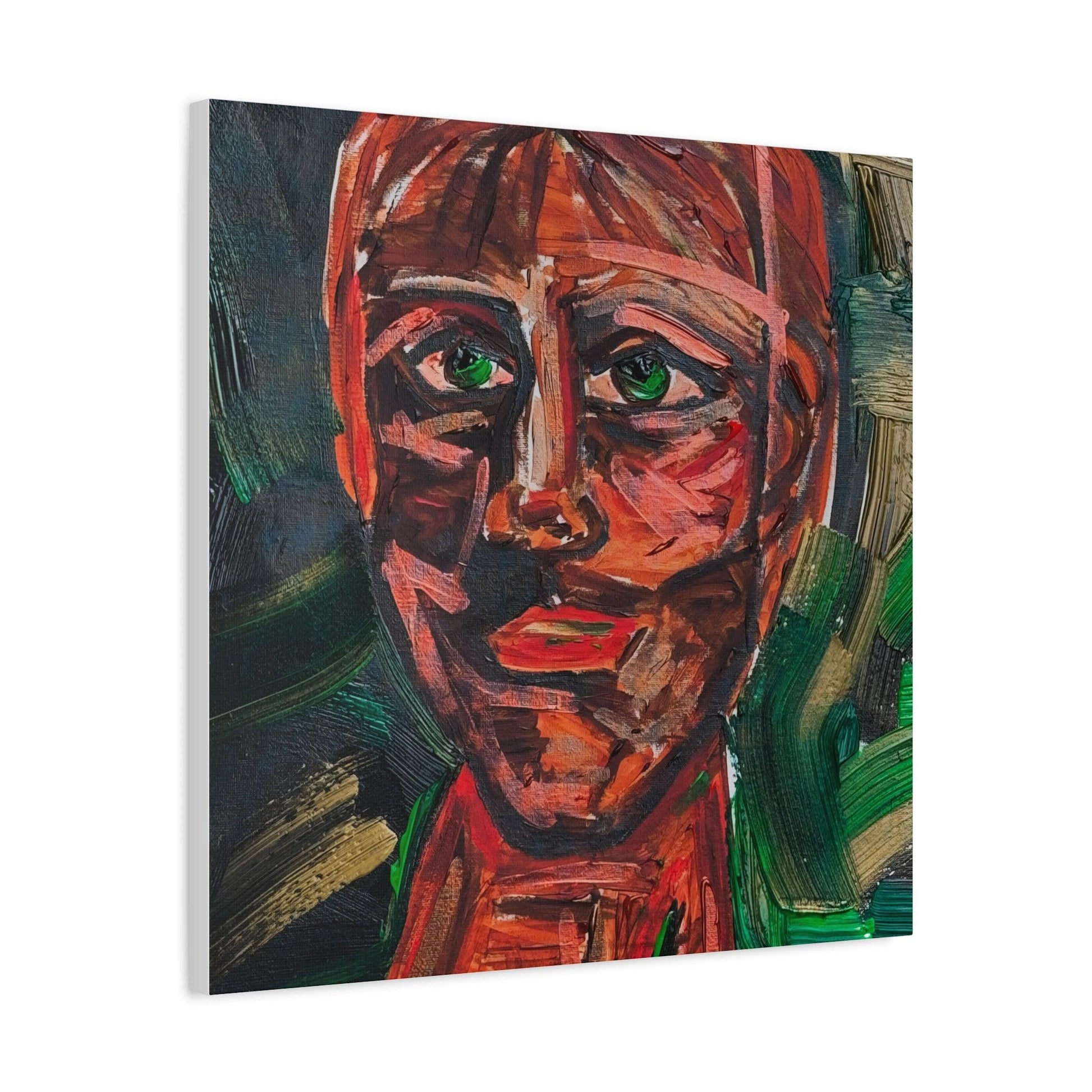 “Raw Emotion” - Abstract Portrait Expressionism - Canvas Print - Katya Montes Art